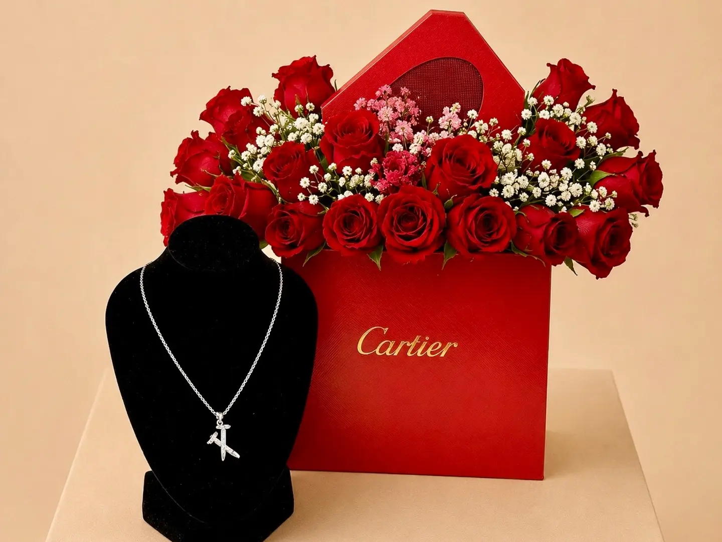 Cartier 3 Copy Necklace