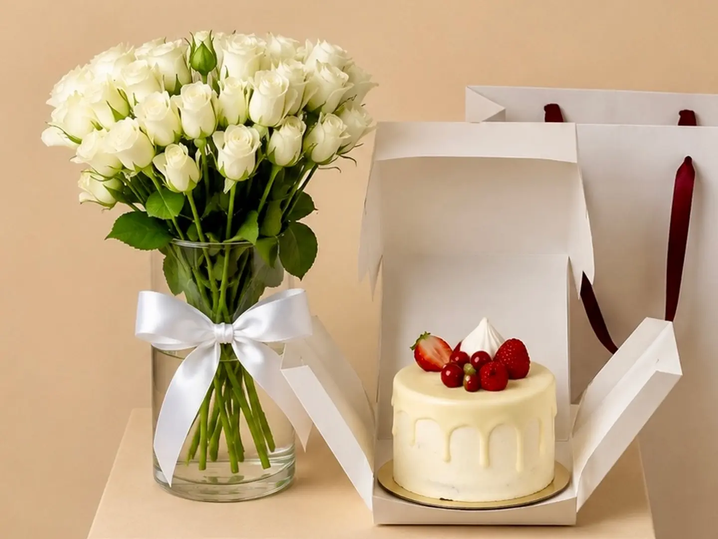 Kendira White Vase