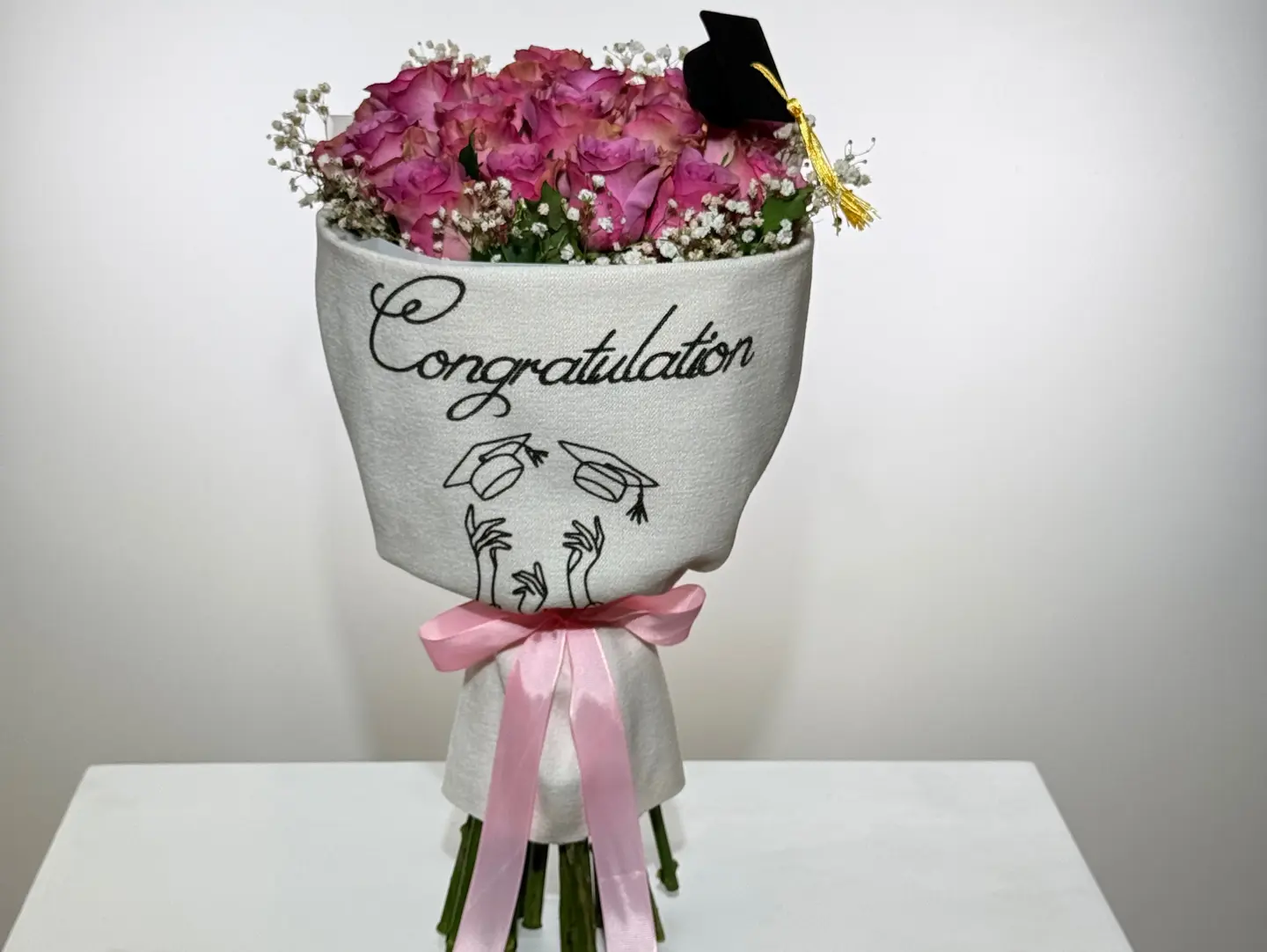 Graduation Bouquet, Mauve Rose
