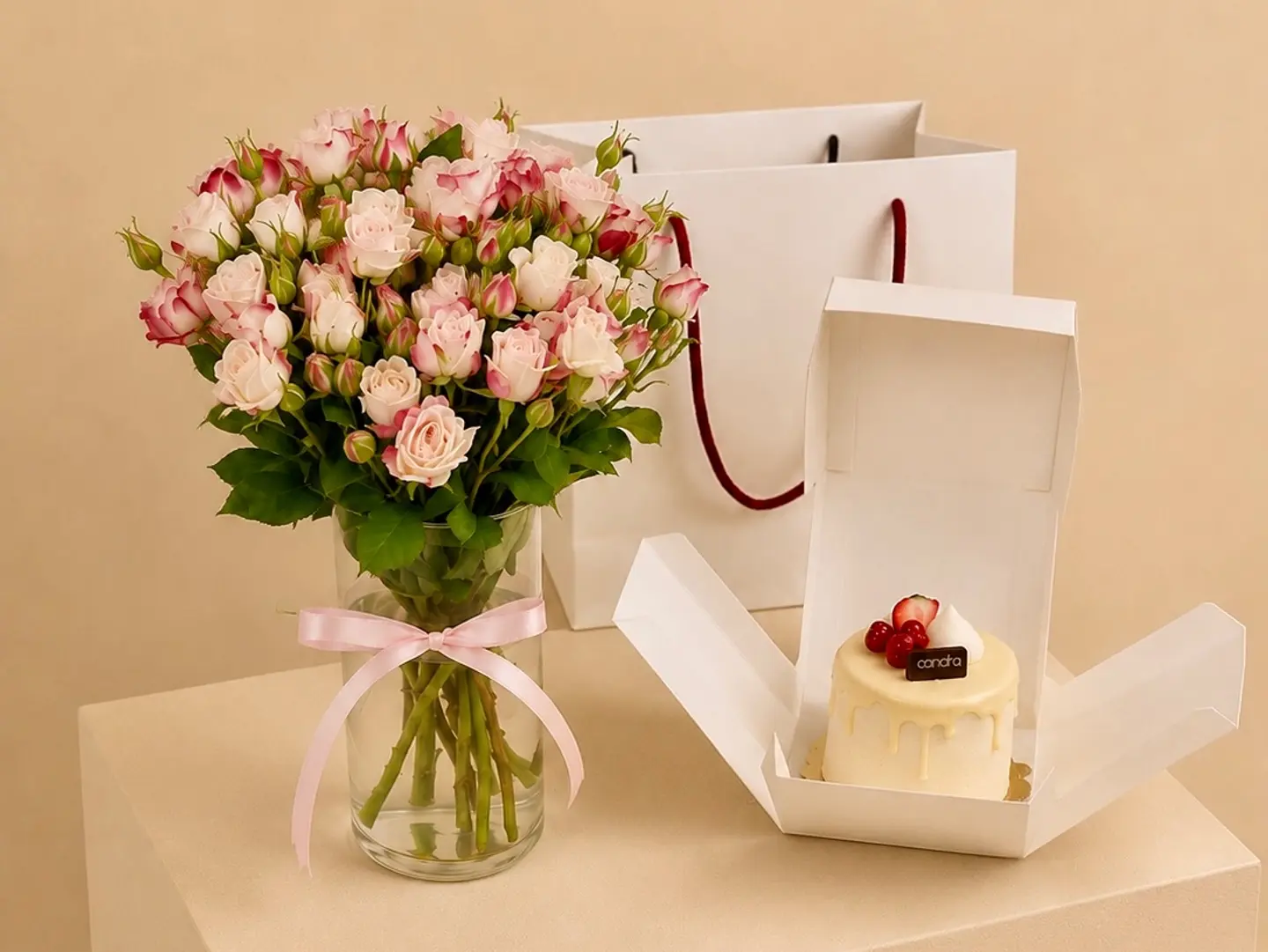 Kendera Vase Red Double Color Light