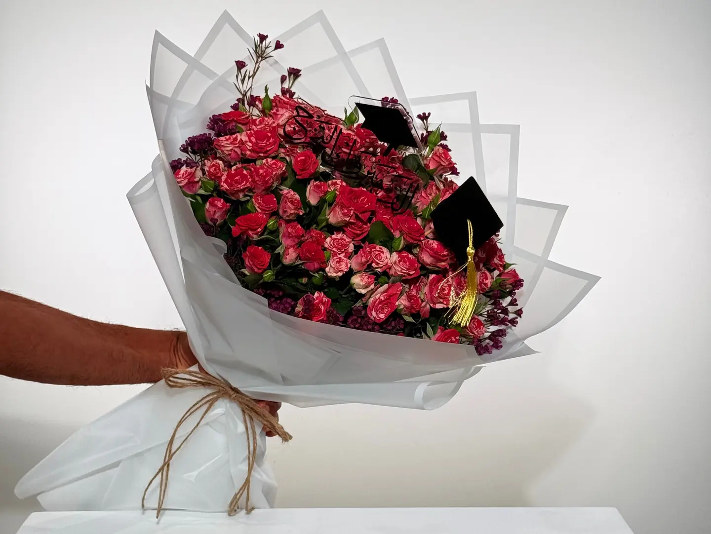 Graduation Bouquet 7 Double Color Dark