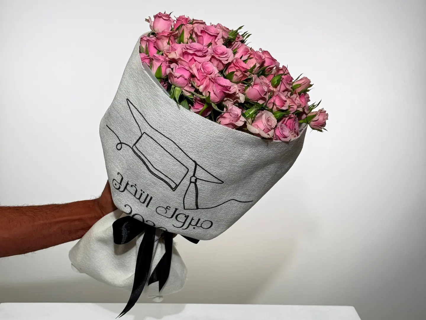 Mauve Graduation Bouquet Fabric