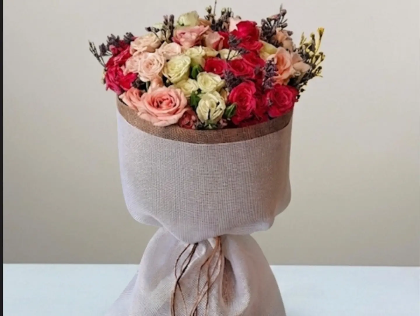 Mixed Pink Rose Bouquet