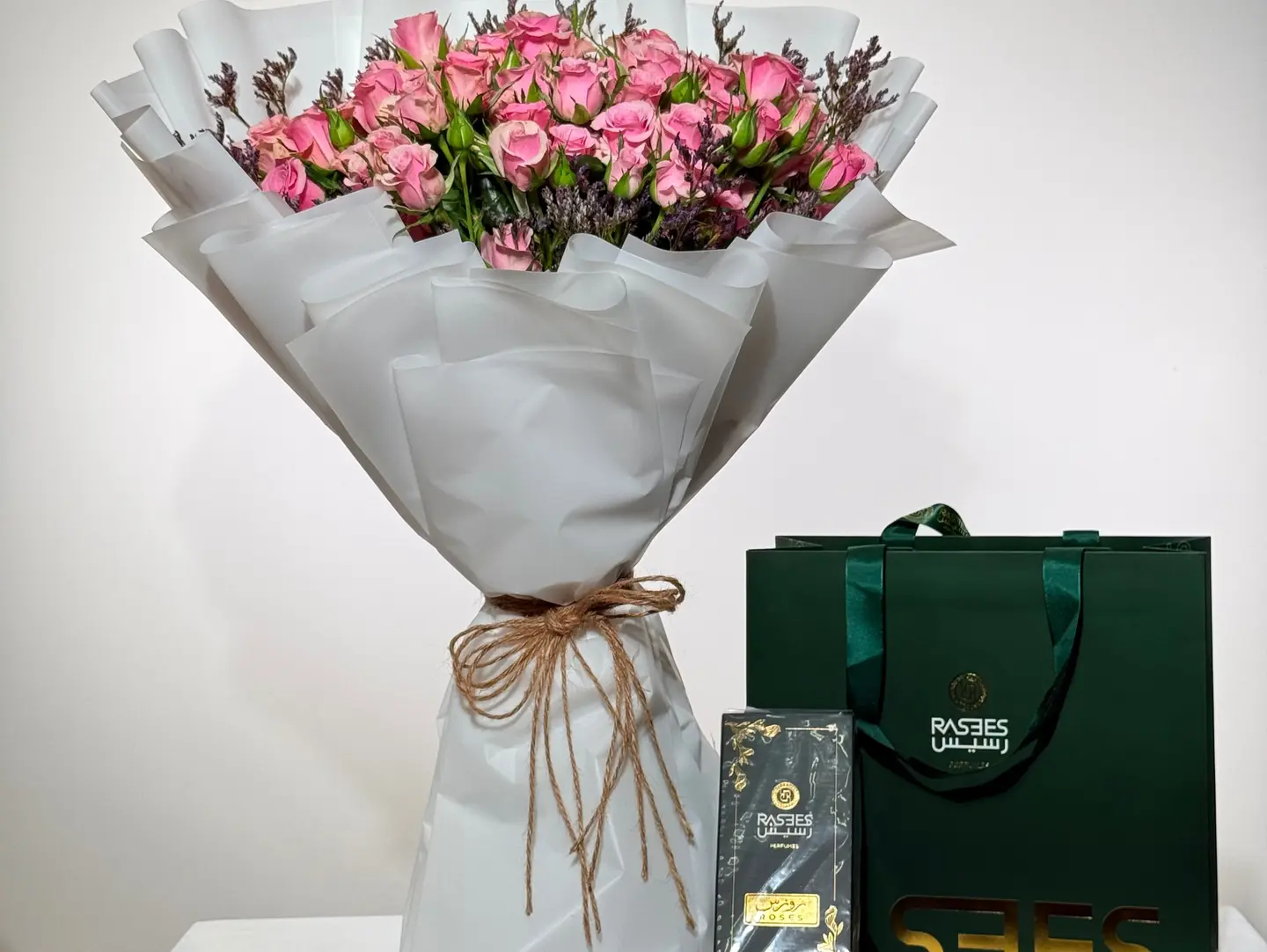 Bouquet Of Roses And Perfume