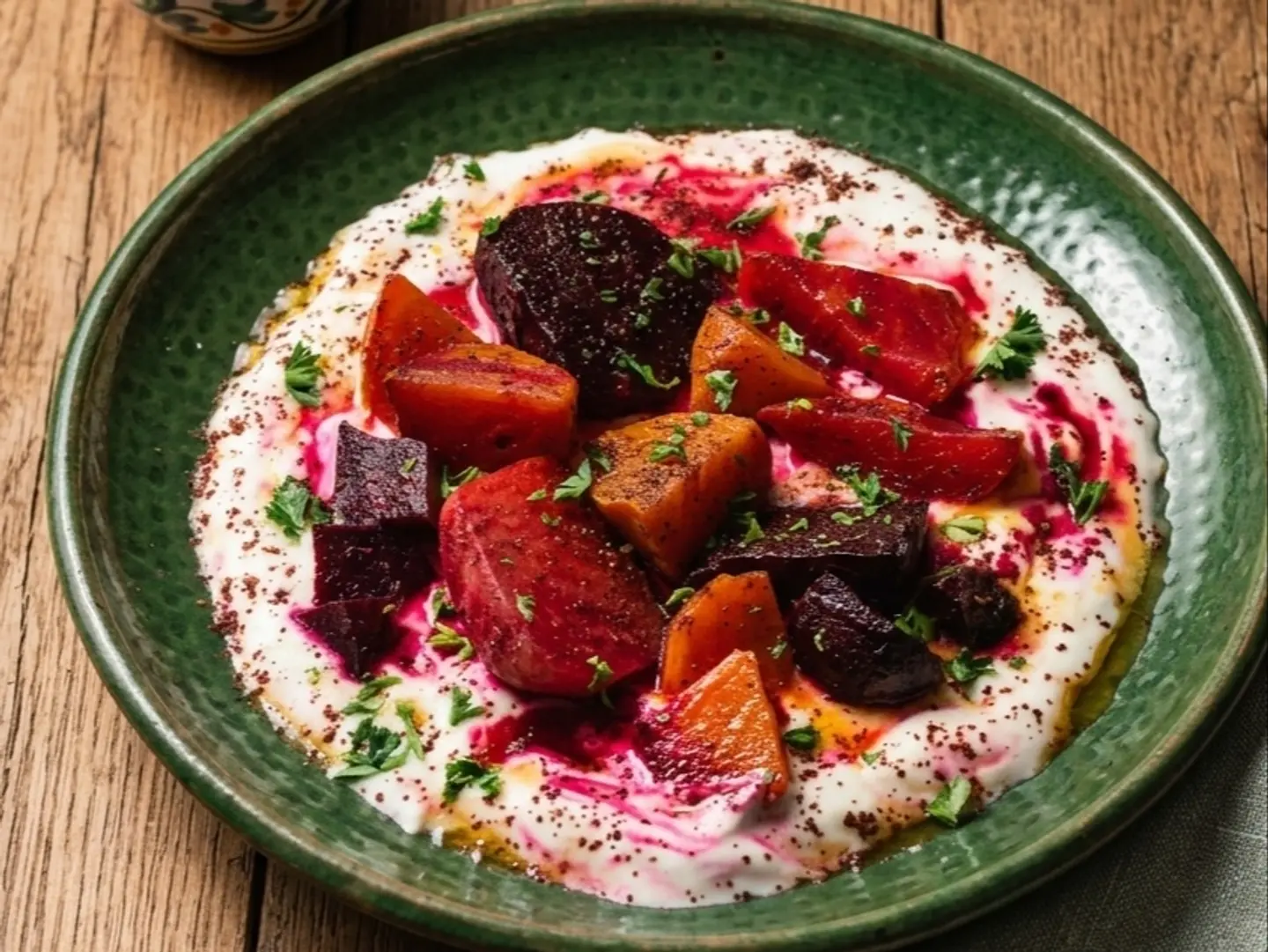Roasted Beet With Walnut And Labneh