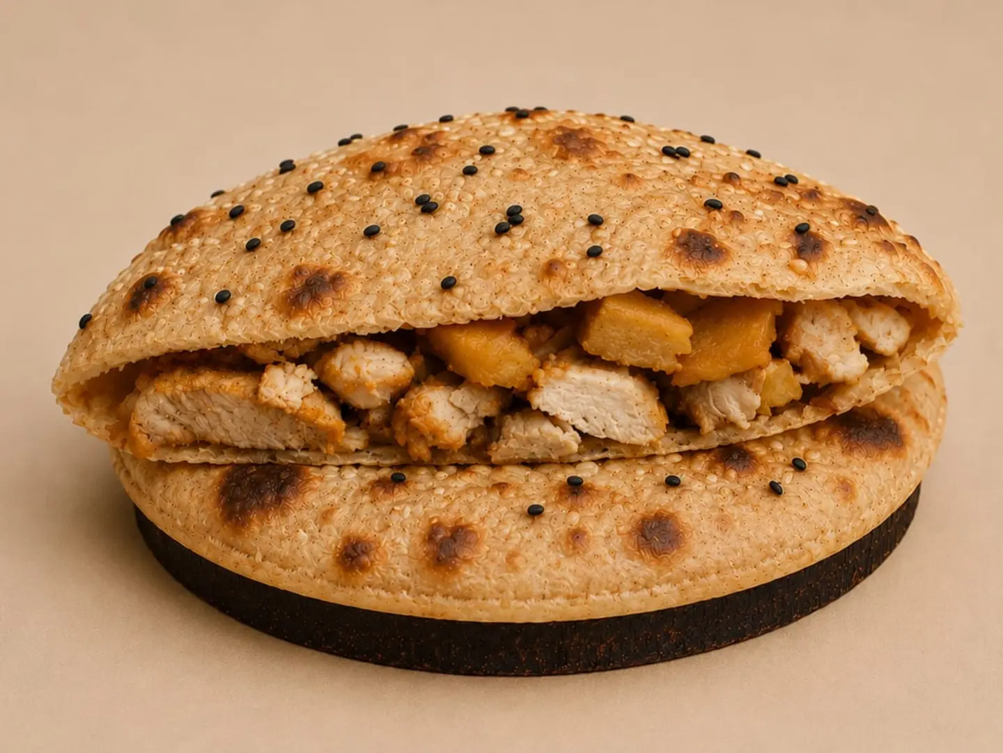دويره شاورما دجاج بر