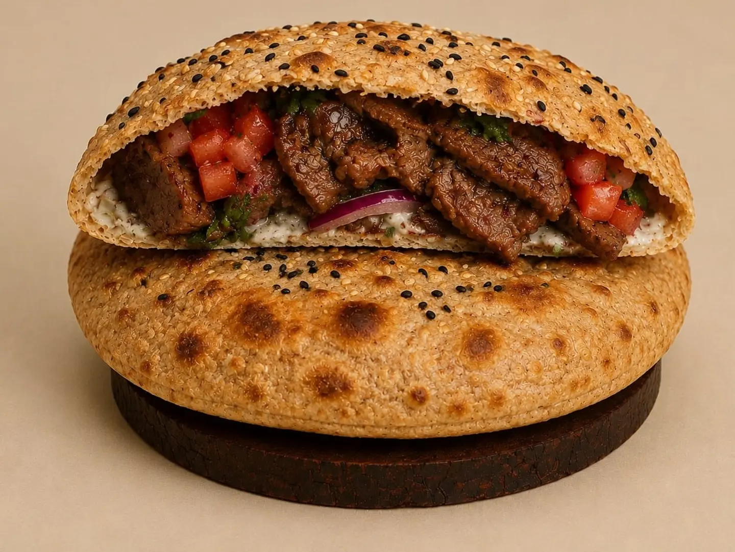 دويره شاورما لحم بر