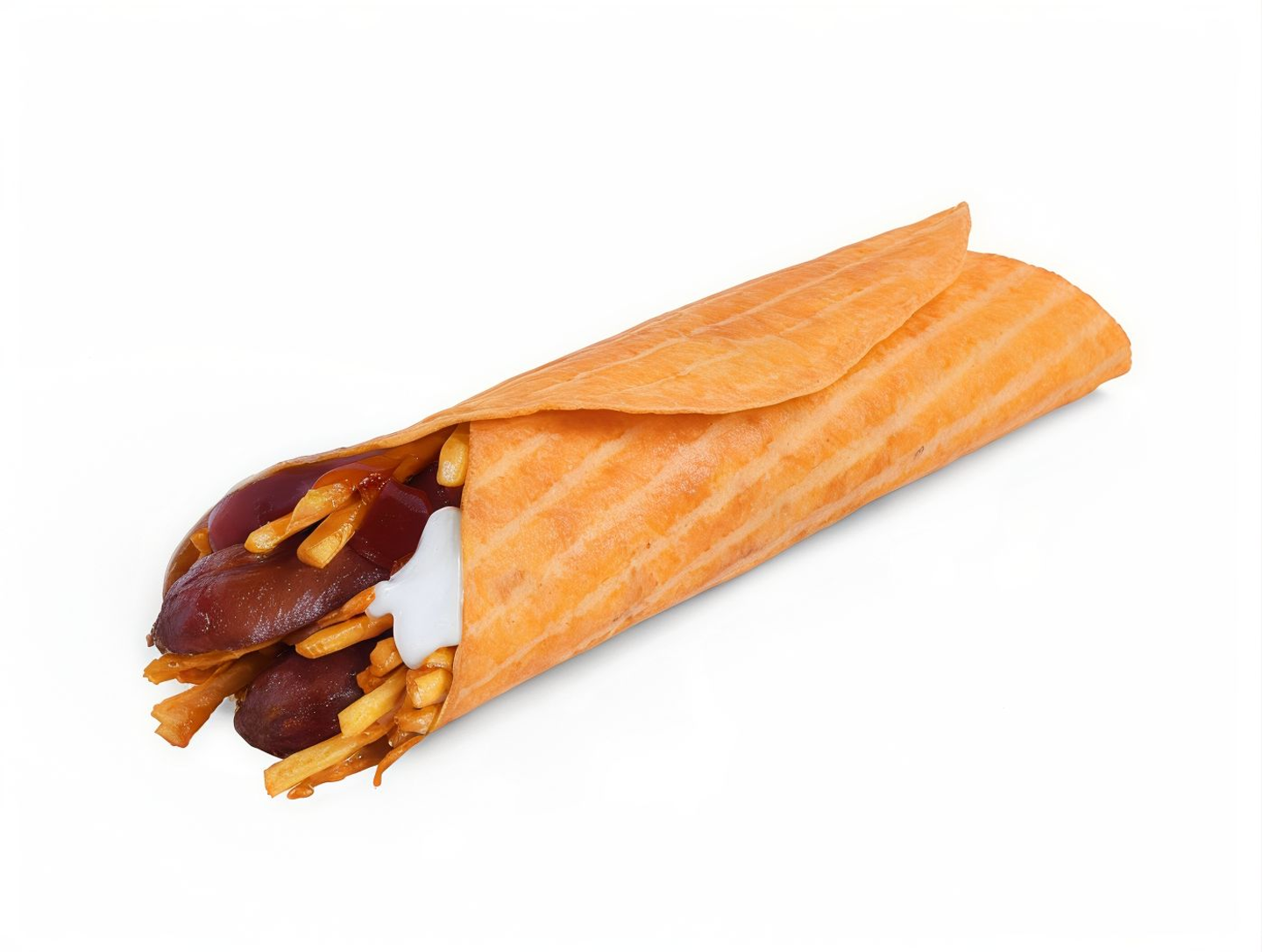 Hot Dog Tortilla Sandwich