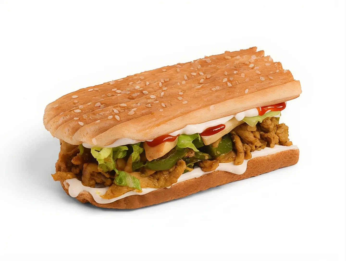 Half Jumbo Sandwich Marinated