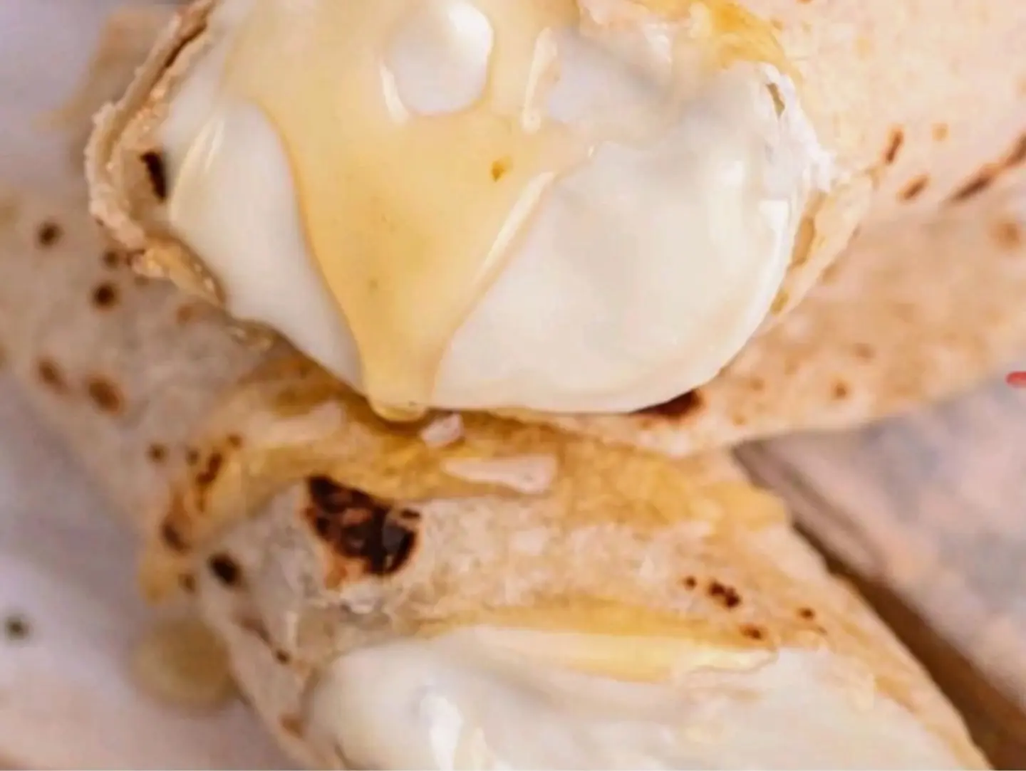 Chapathi Cream With Honey.