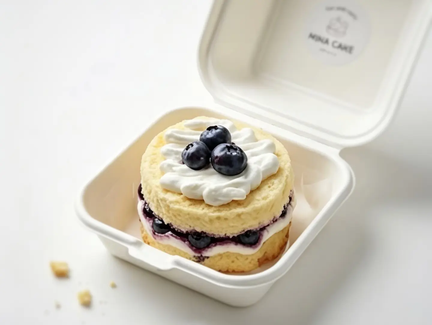 Blueberry & Whipped Cream Sponge Cake