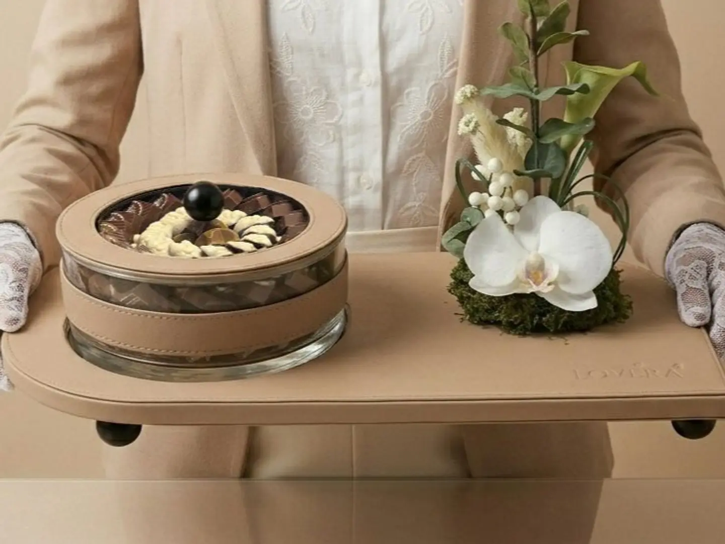 Leather Flower Tray Al Adha