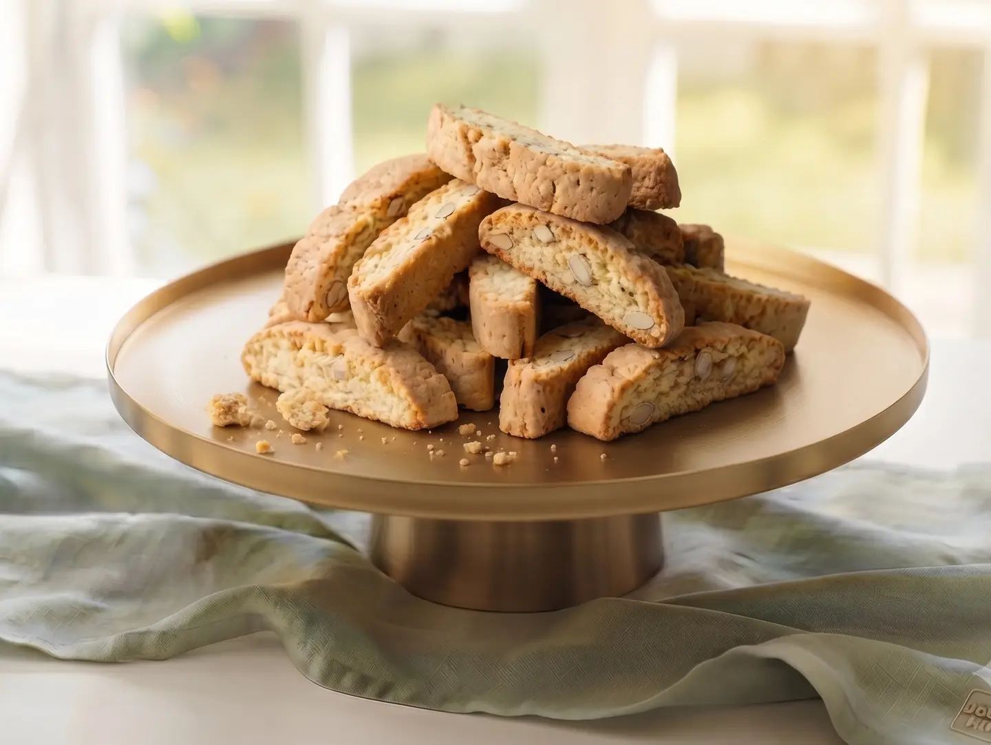 Vanilla Biscotti With Almonds