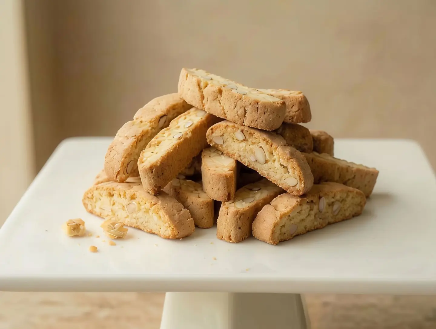 Vanilla Biscotti With Almonds