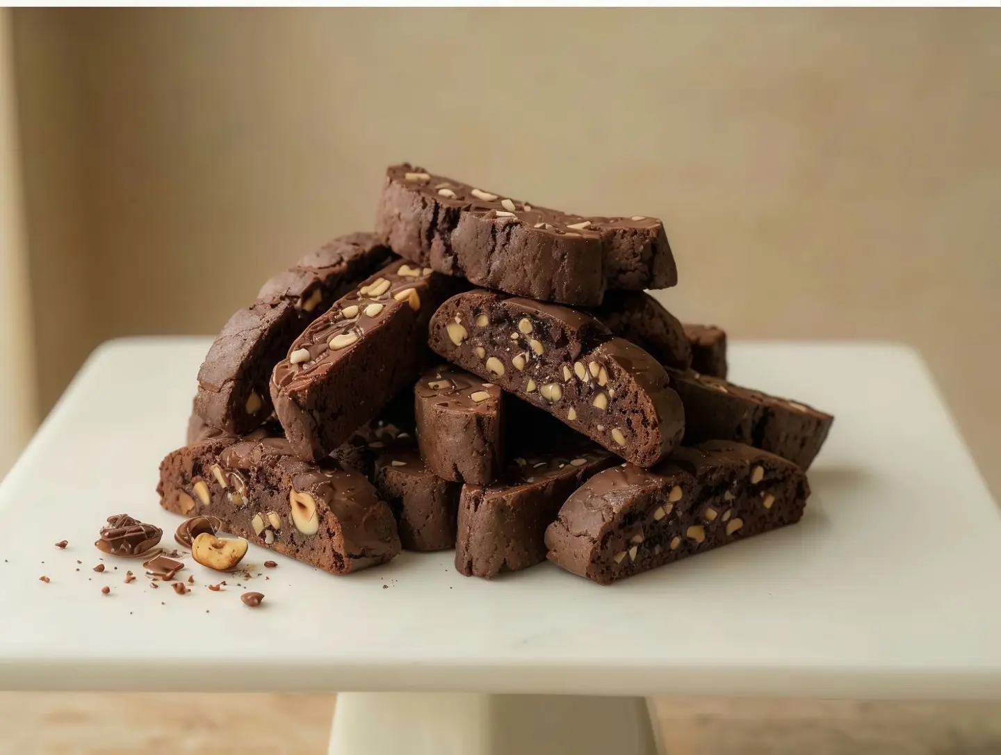 Chocolate And Hazelnut Biscotti