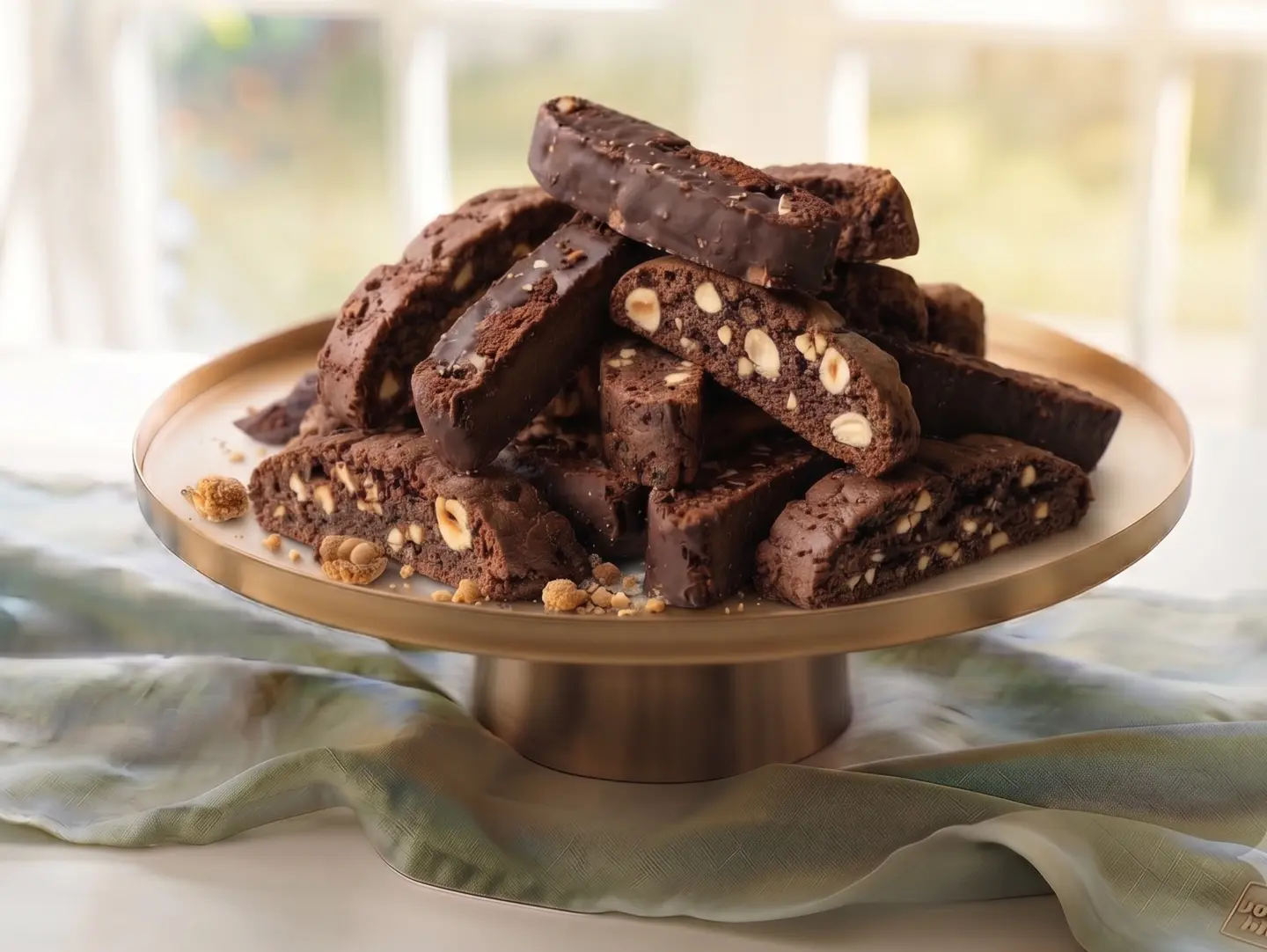 Chocolate And Hazelnut Biscotti
