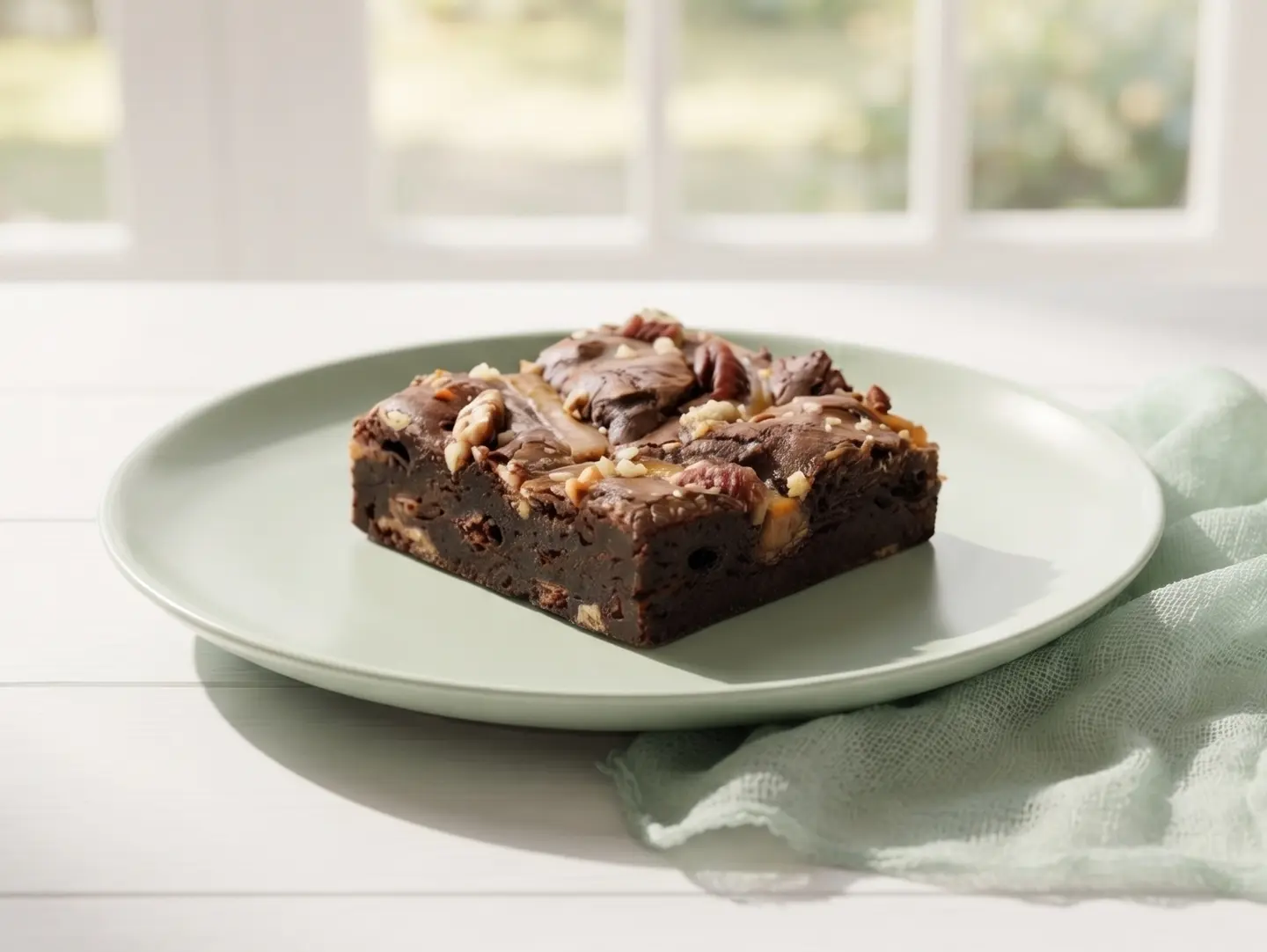 Brownie With Dulce De Leche