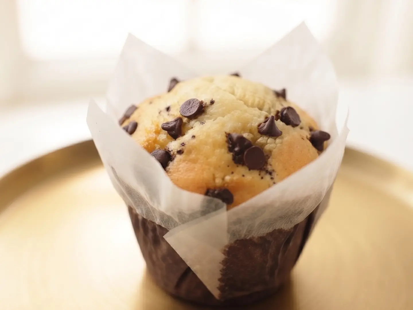 Vanilla Muffin With Chocolate Chips
