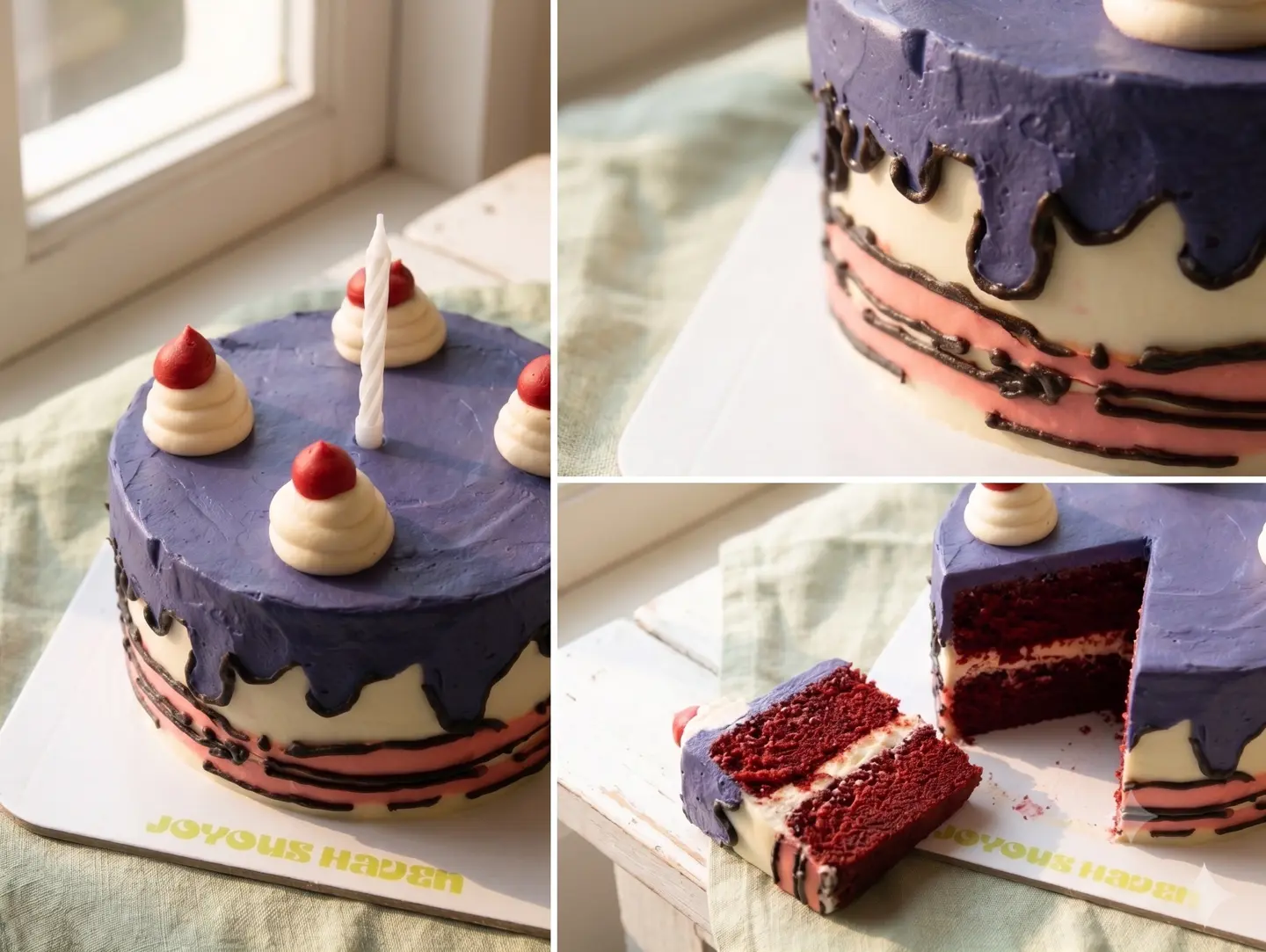 Purple Comic Cake