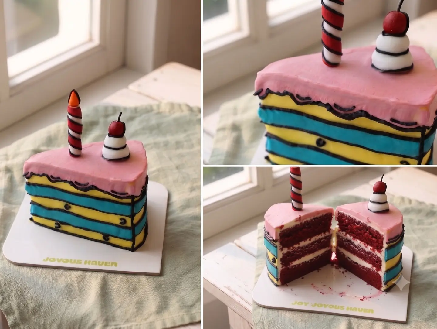 Comic Cake Slice