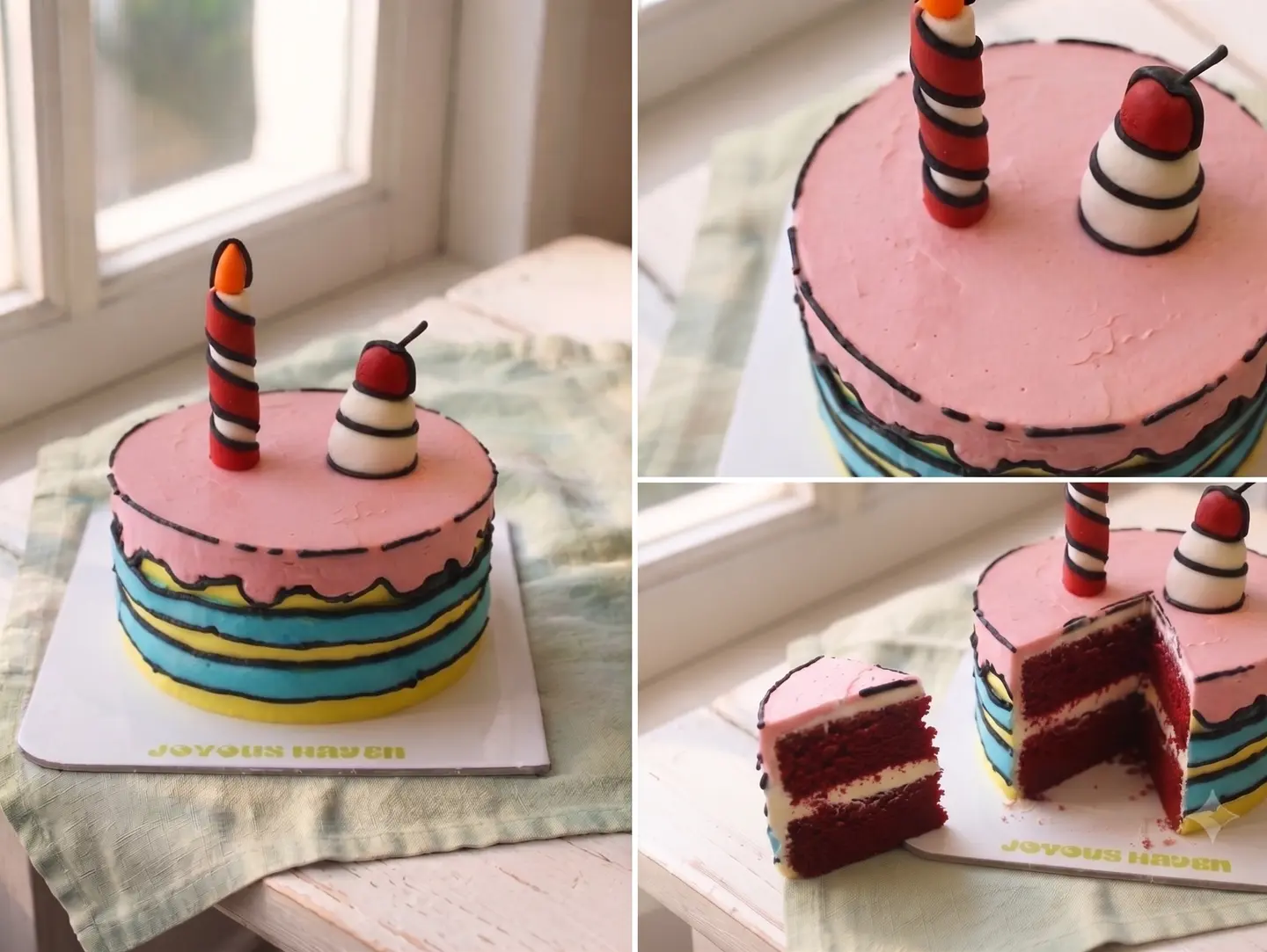 Round Comic Cake