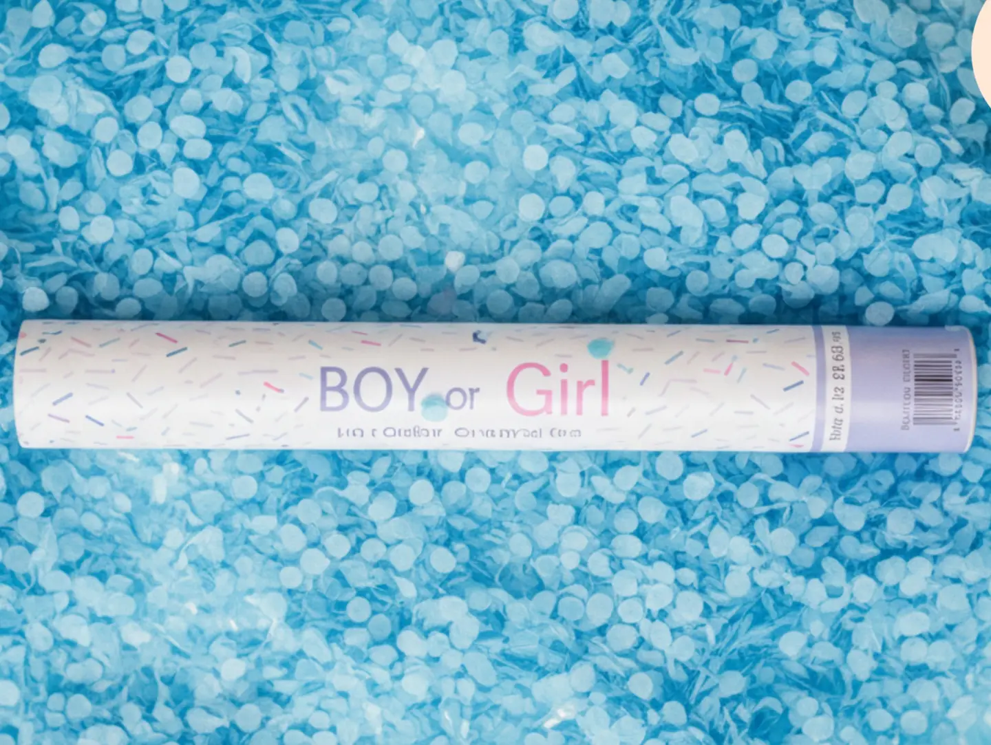 Gender Reveal Popper Blue Large