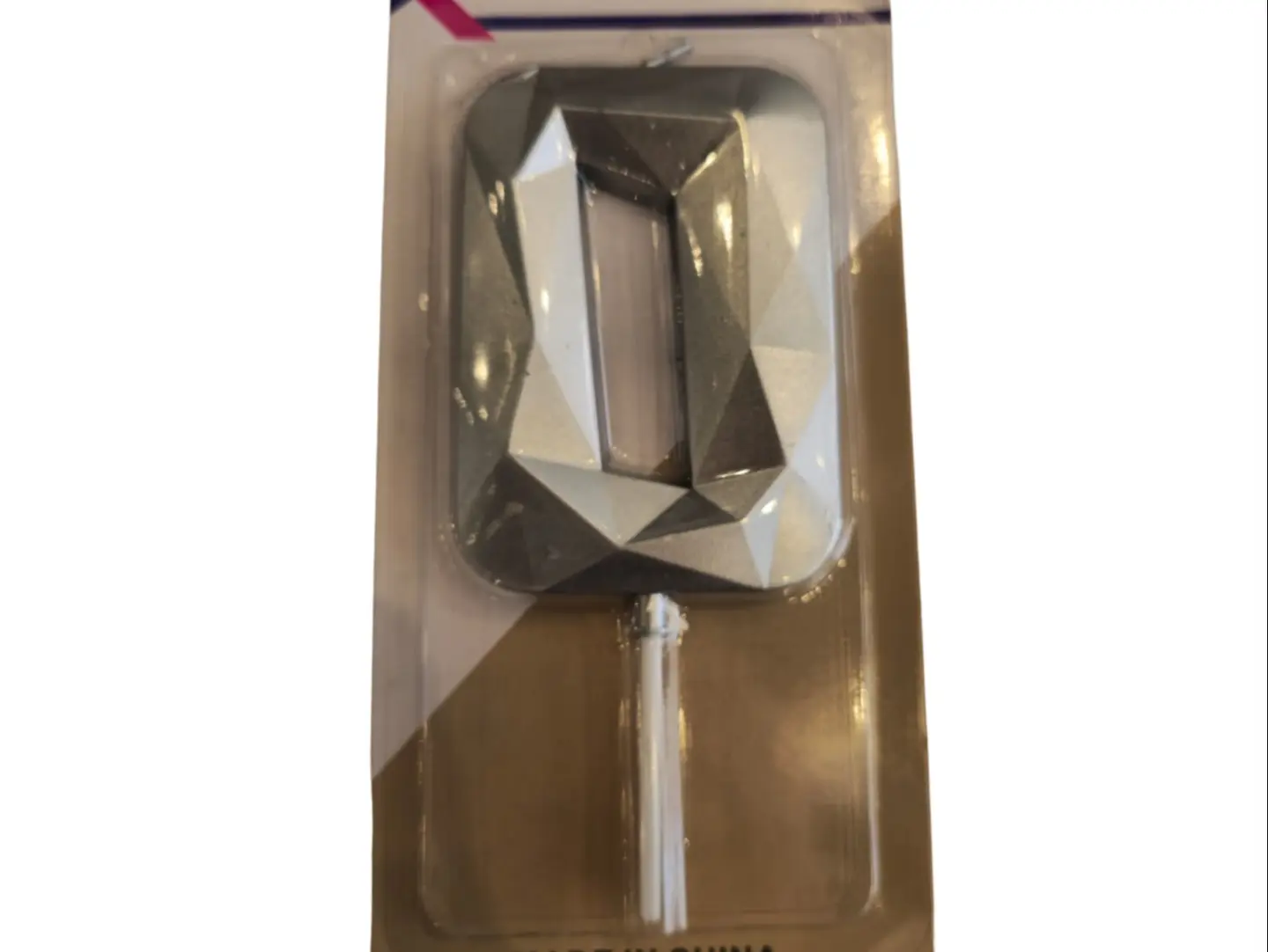 Large Silver Numbered Candle ( Please Choose The Number) - Zer0