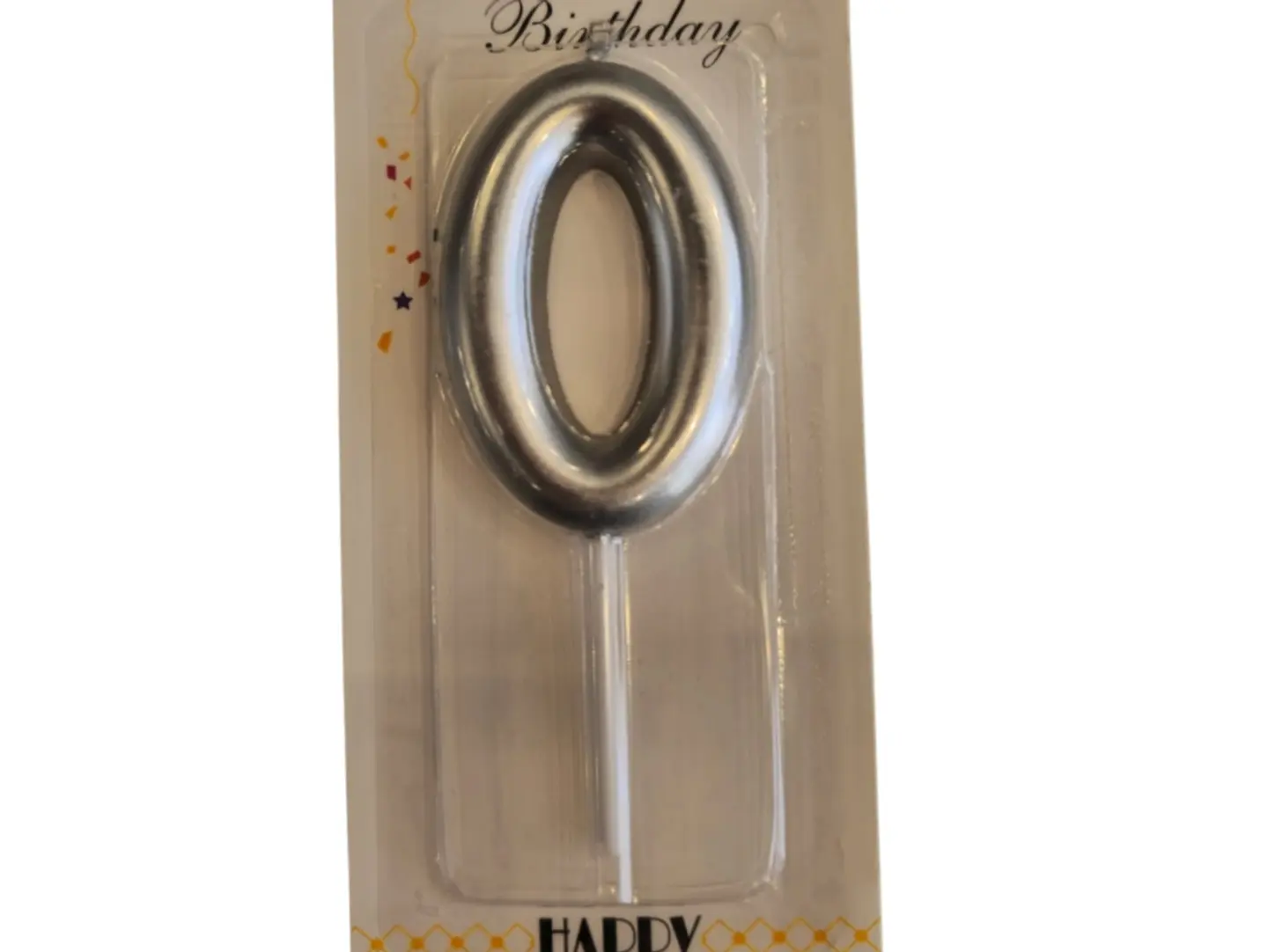 Numbered Silver Candles ( Please Choose The Number) - Zerp