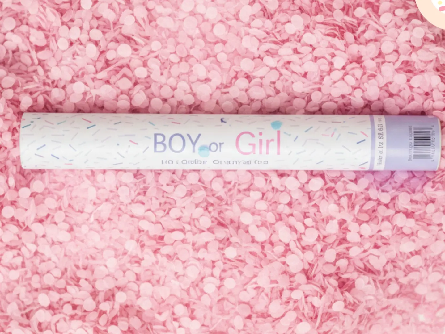 Gender Reveal Popper Pink Large