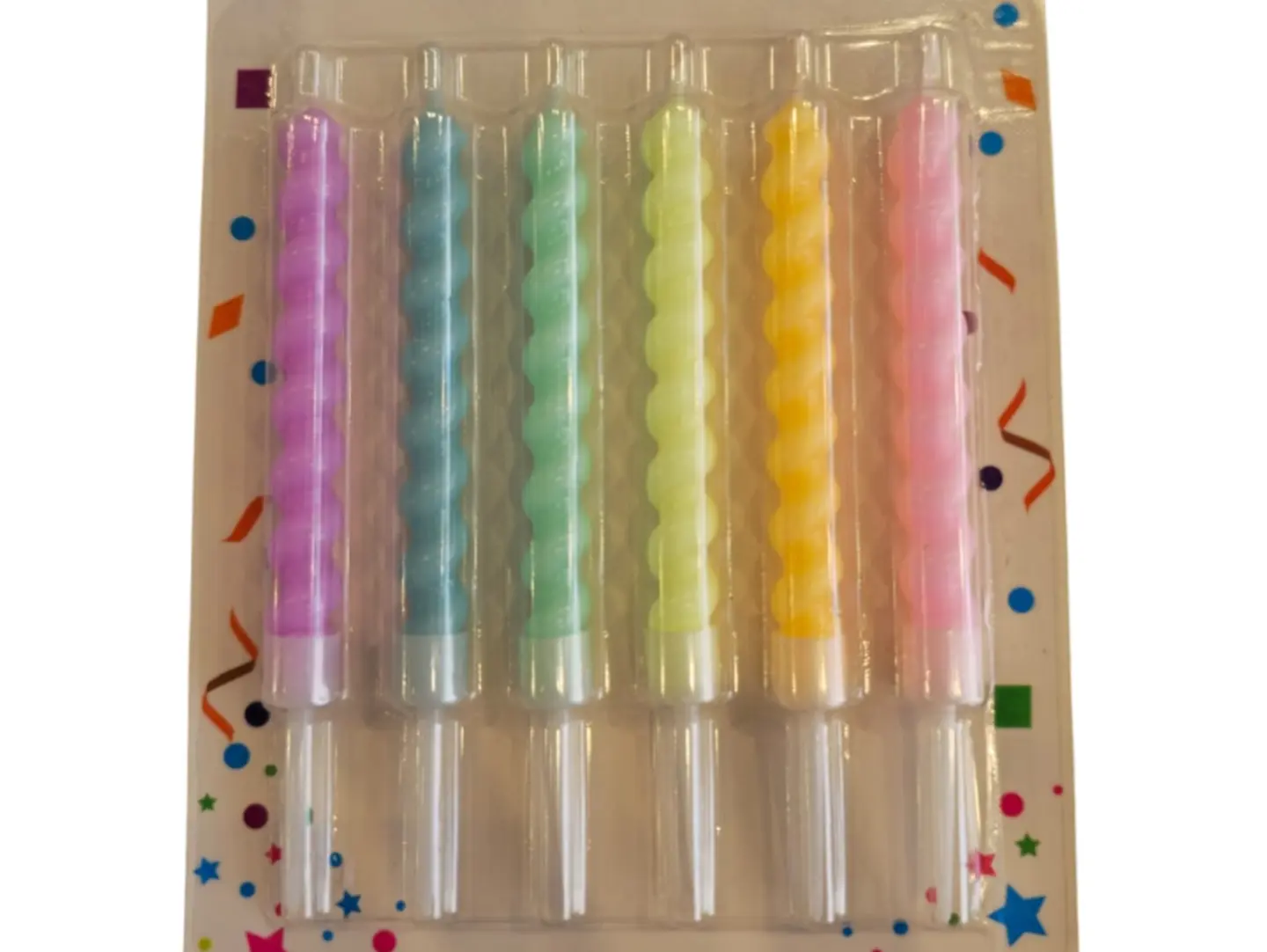 Zigzag Pastel Candles
