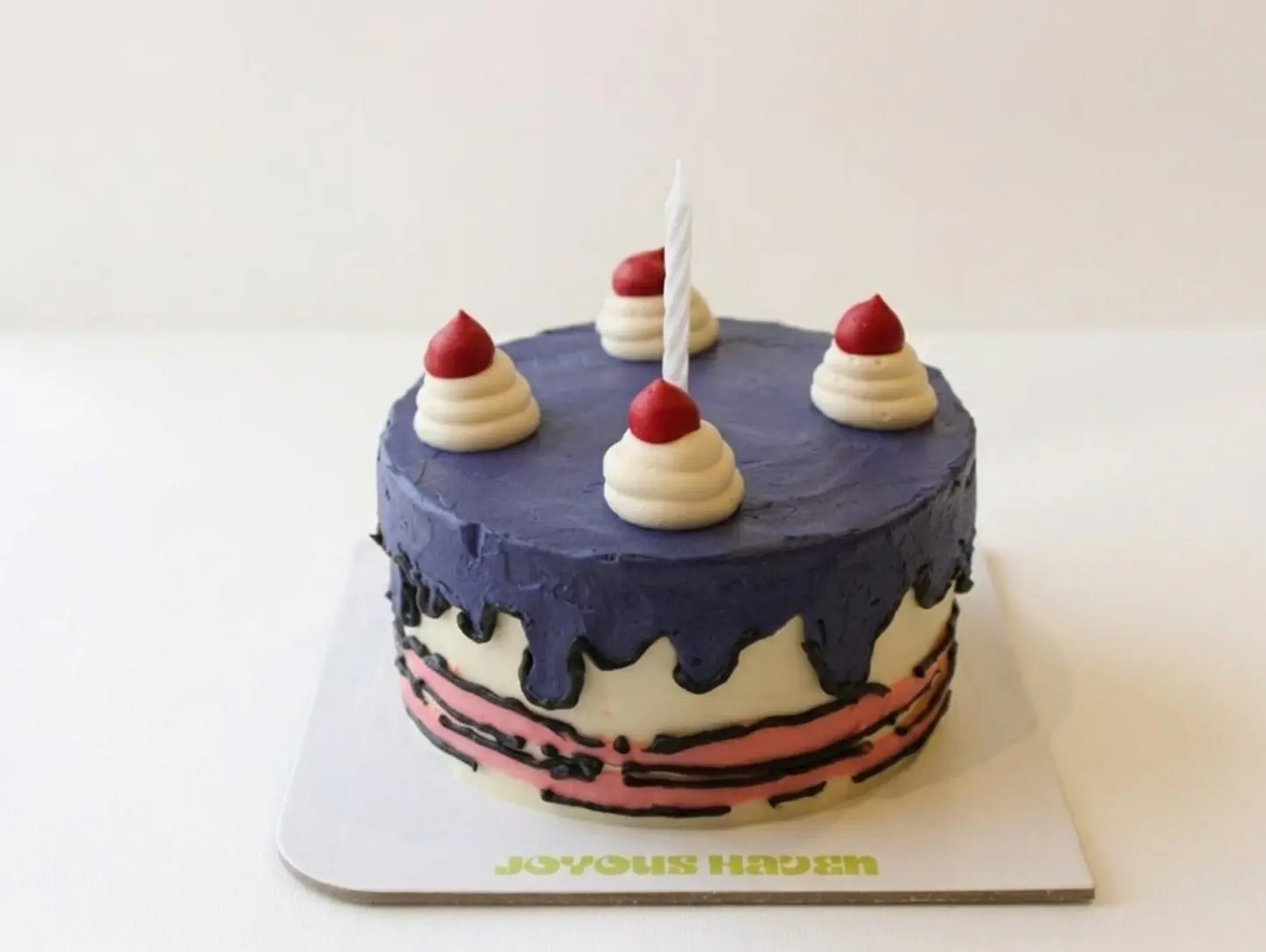 Purple Comic Cake