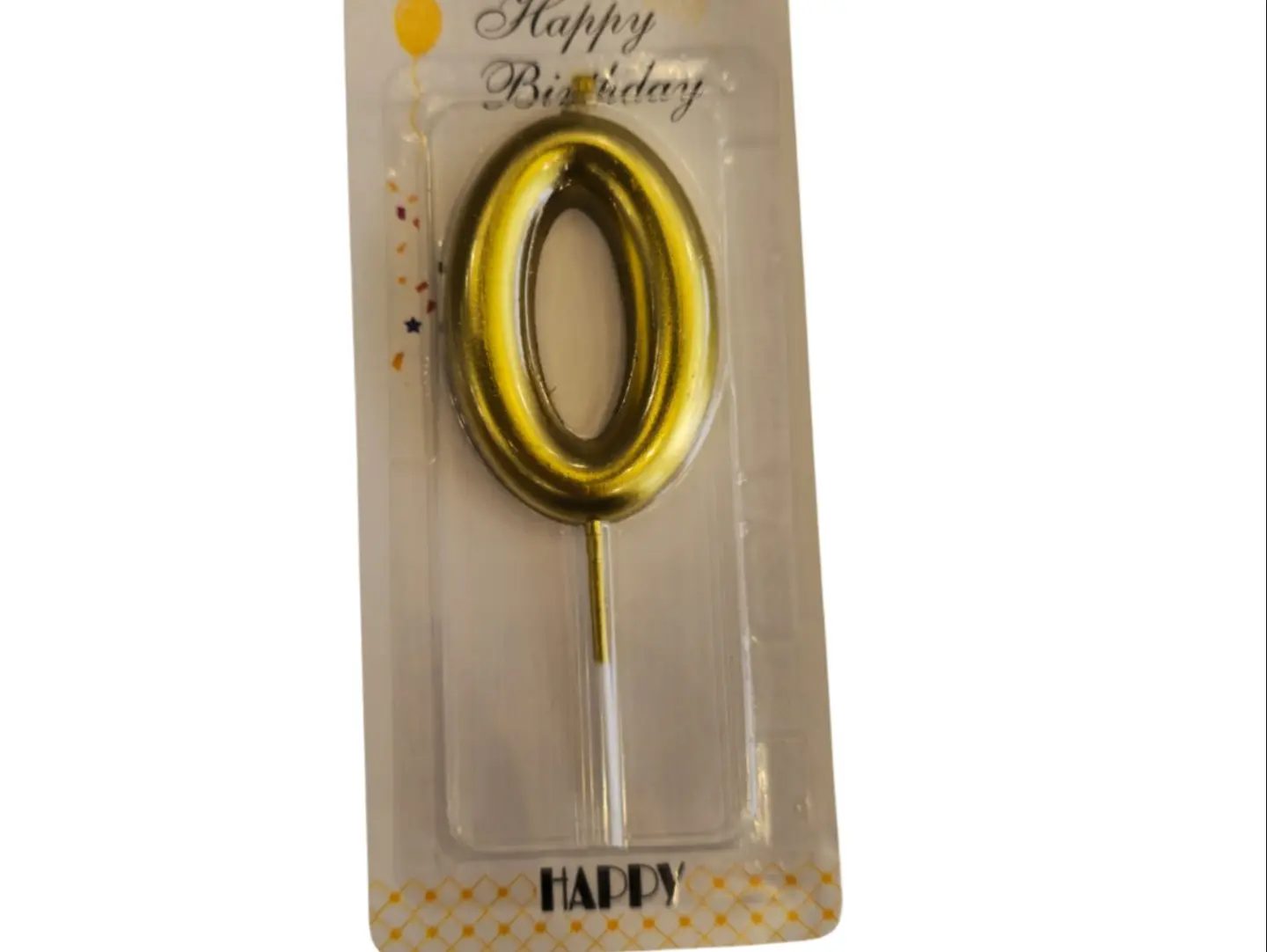 Numbered Gold Candles ( Please Choose The Number) - Zerp