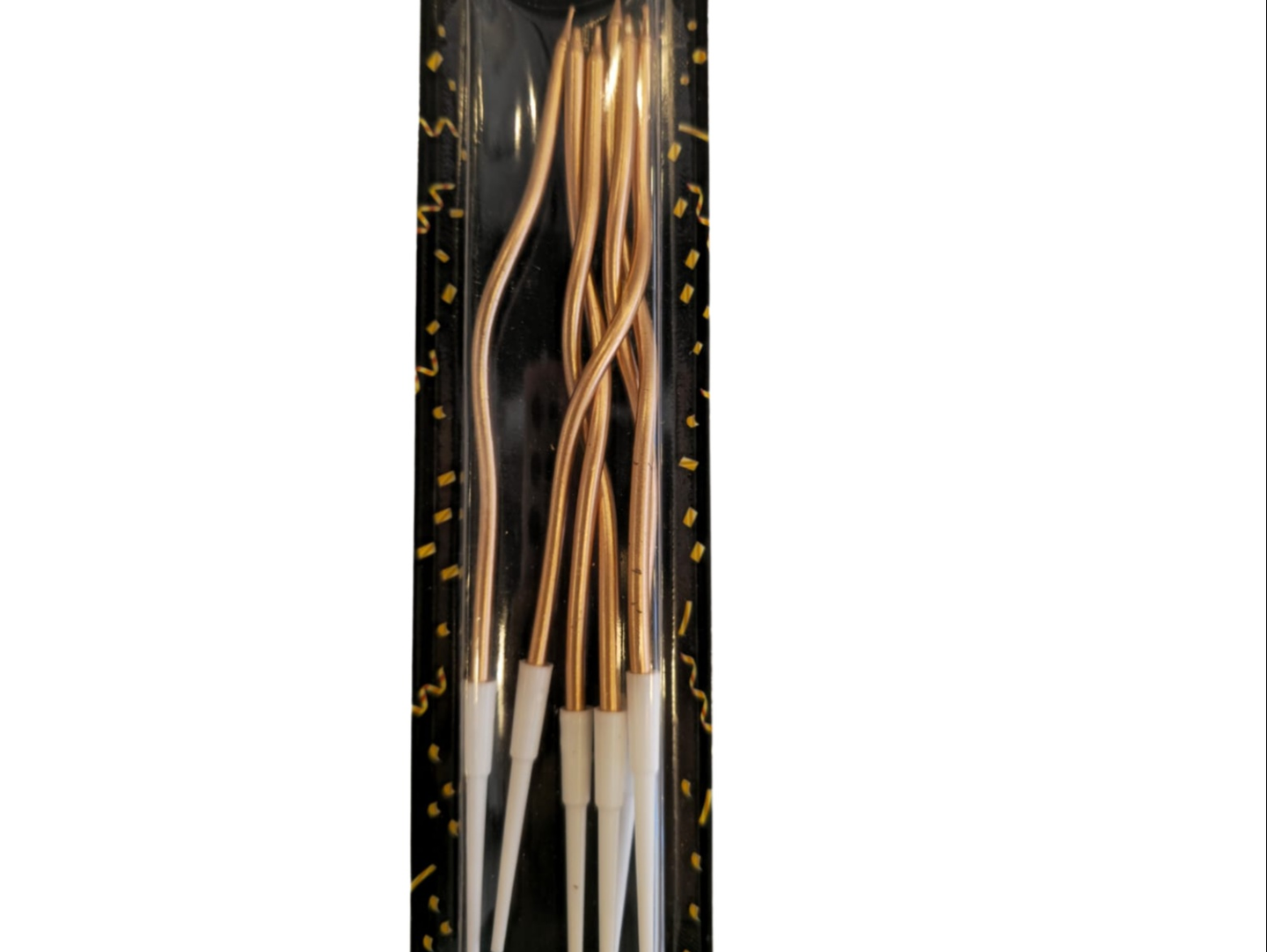 Zigzag Candles ( Please Choose The Color) - Gold