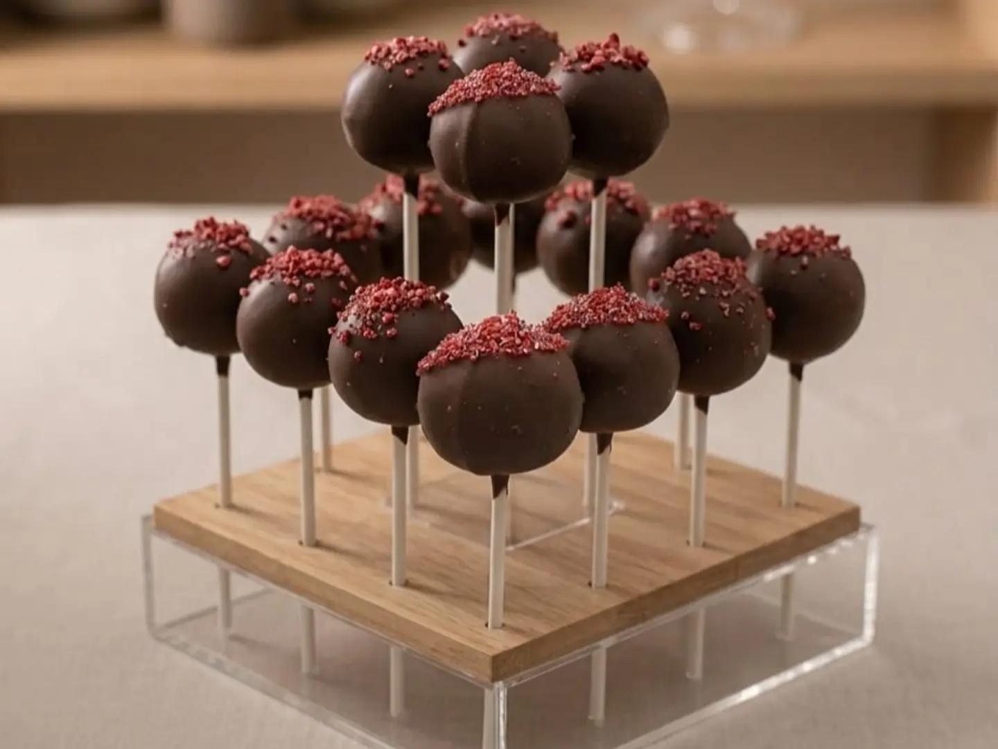 Red Chocolate Cake Pop