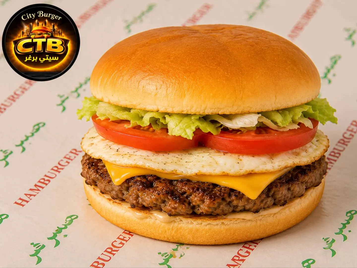 Egg And Single Meat Burger