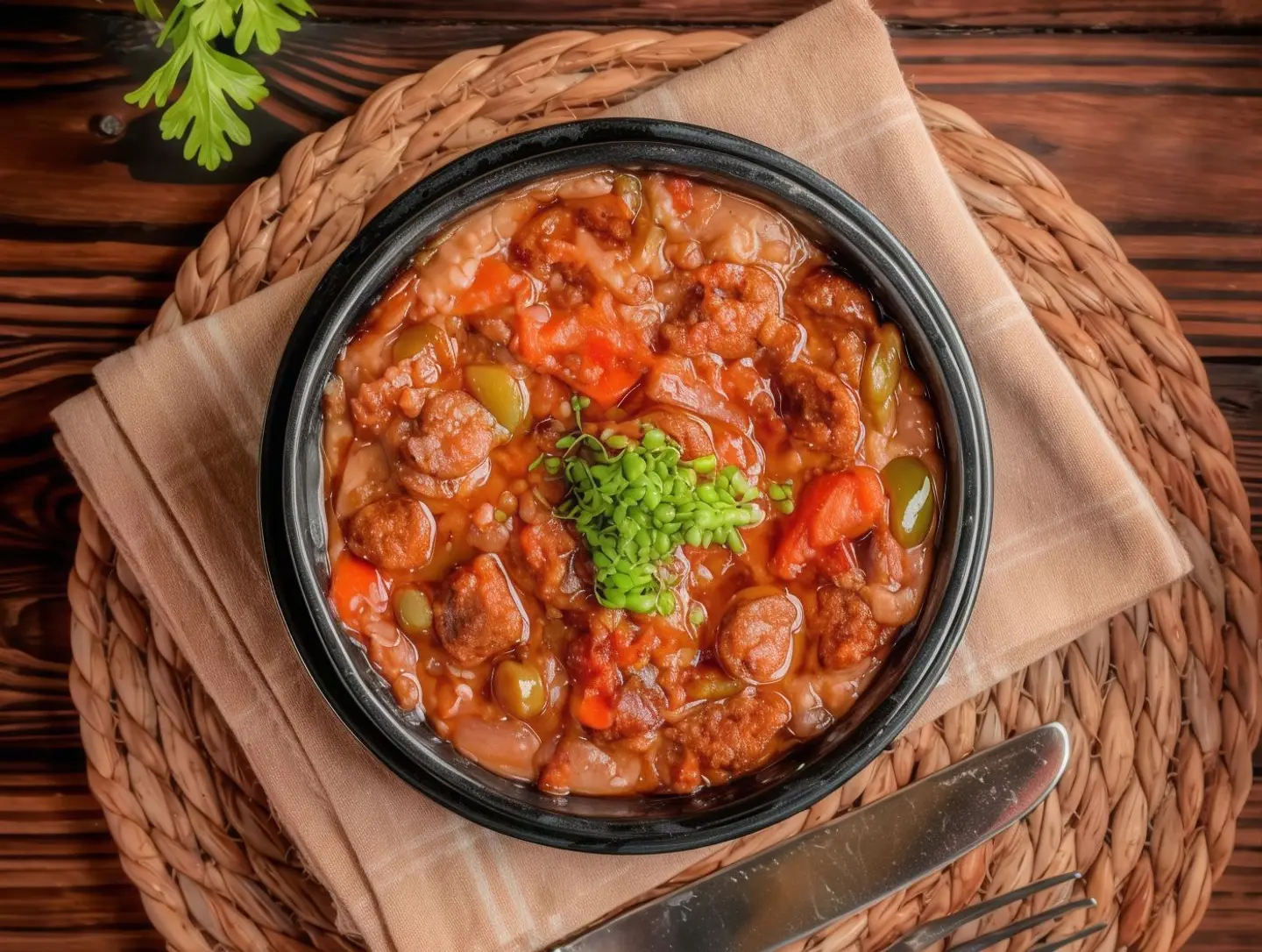Medium Can Of Fava Beans With Sausage