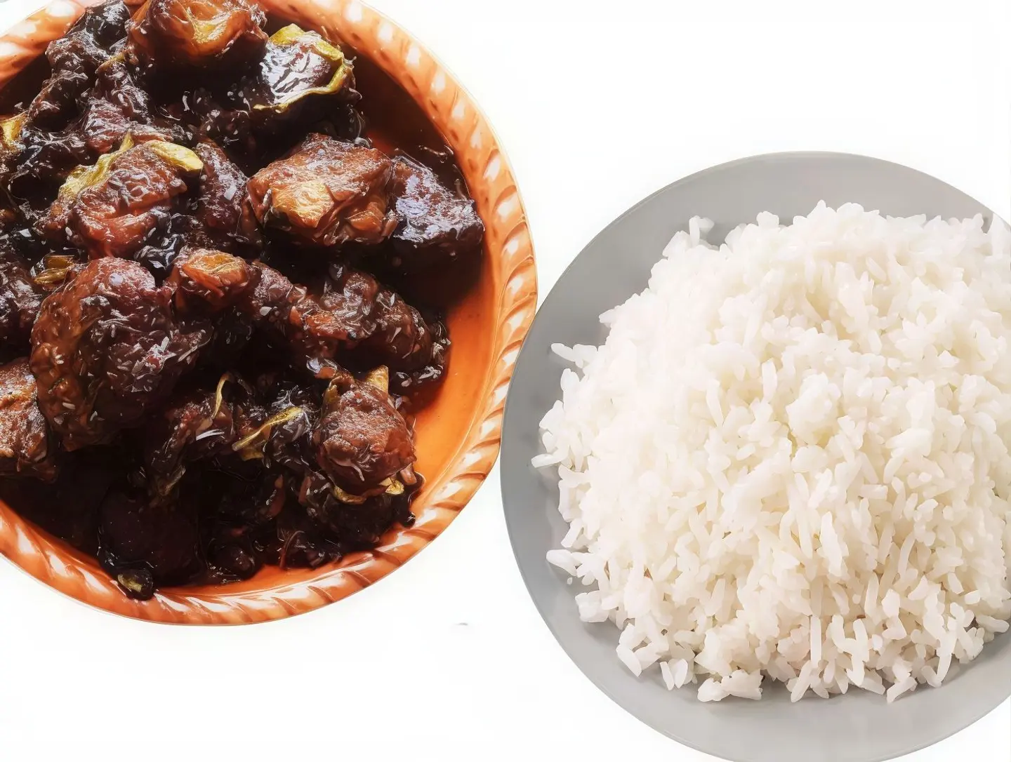 White Rice + Beef Khala Bhuna