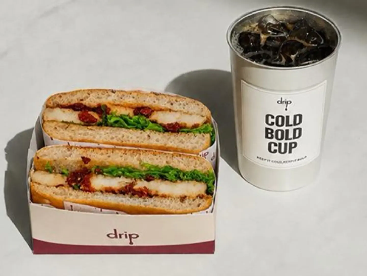 Employee Combo Halloumi Sandwich White Bread Free Coffee