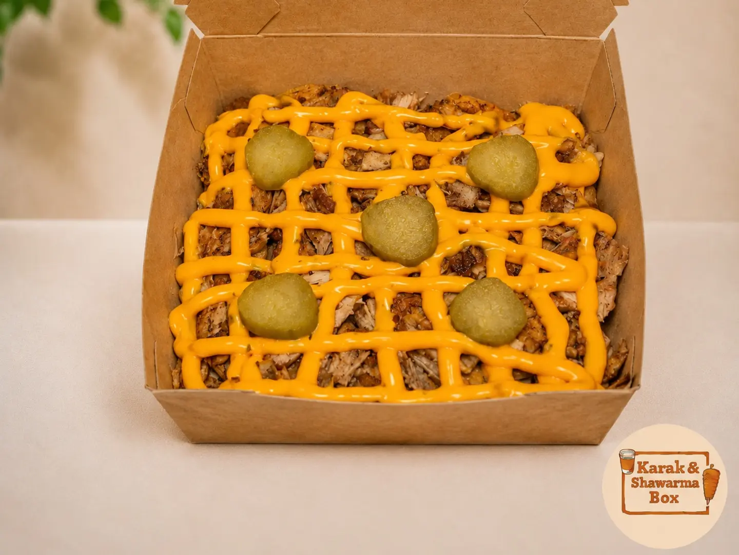 بطاطس شاورما مع جبن