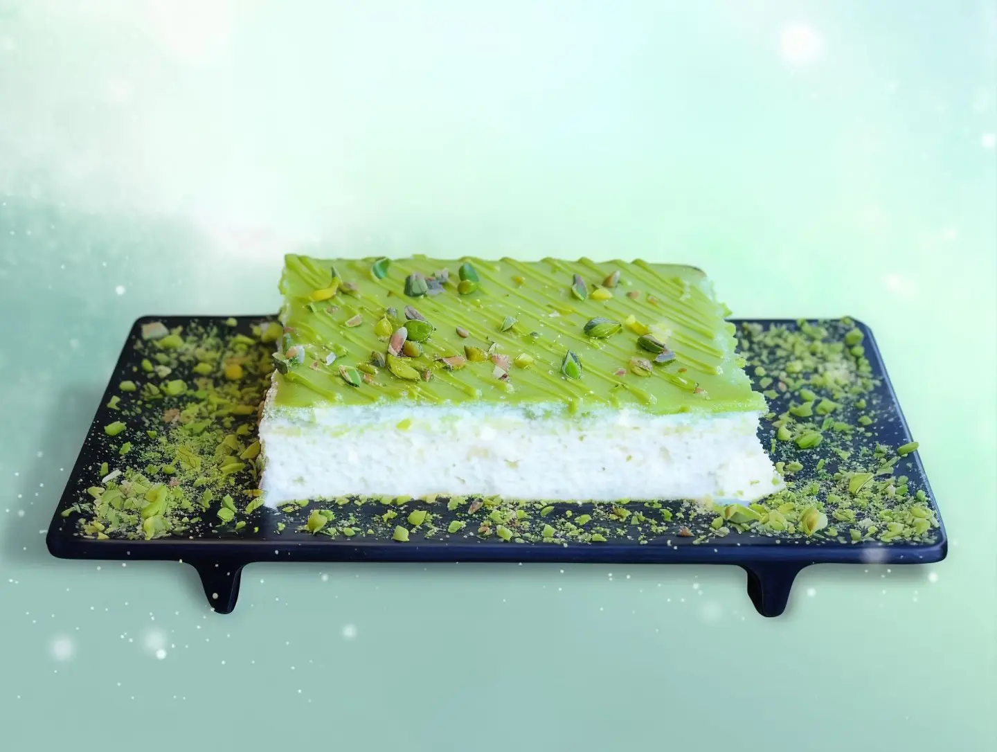 Turkish Tres Leches Pistachio Cake
