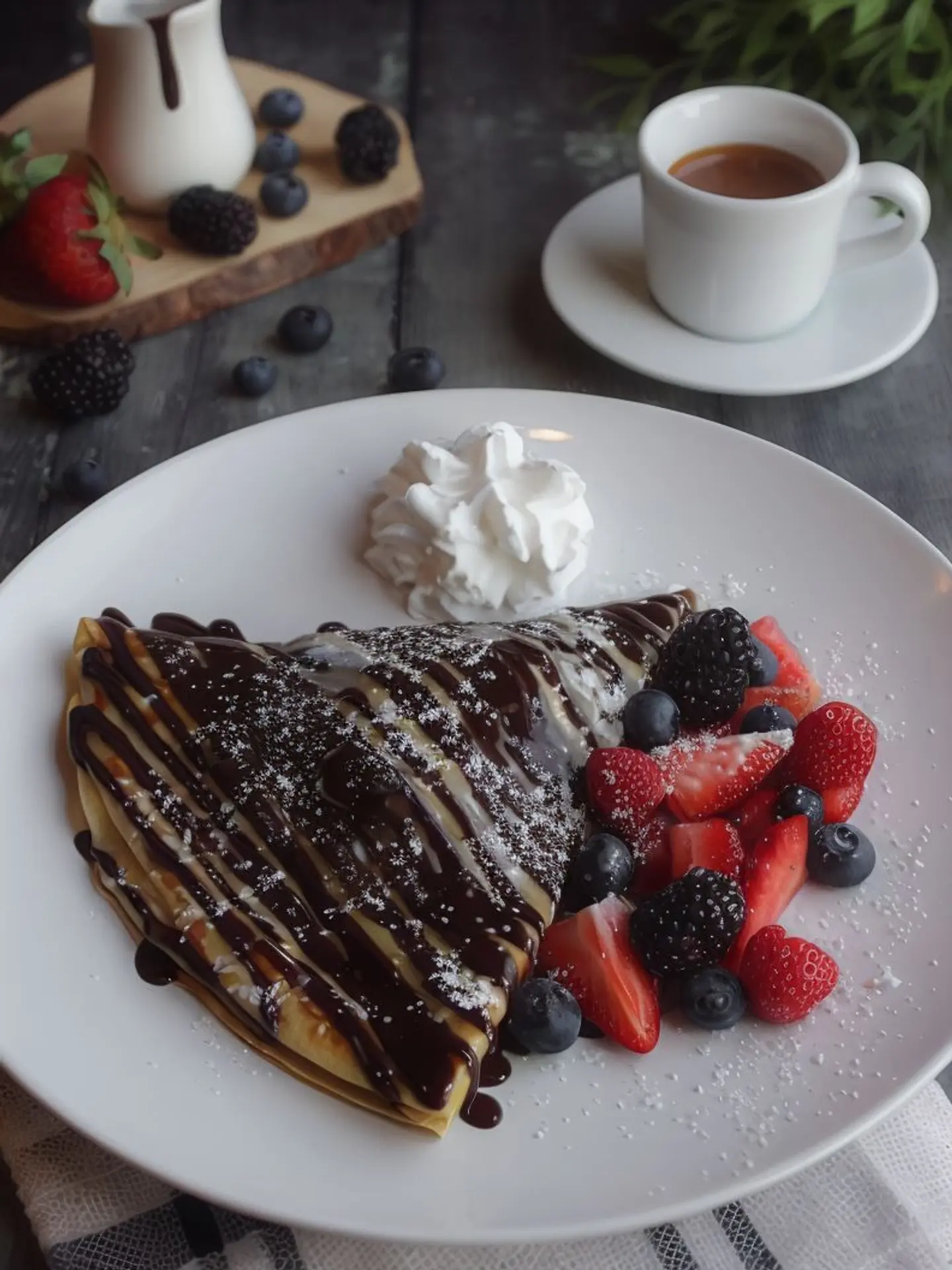 Exotic Fresh Fruit Crepe