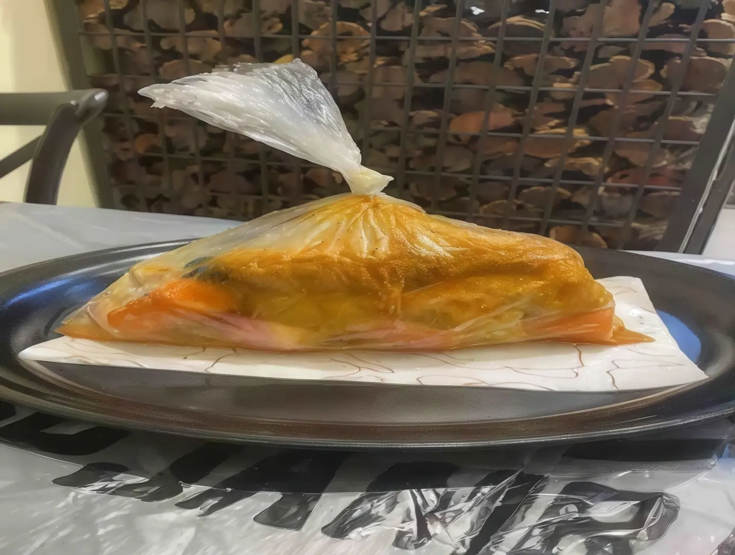 نص حبة دجاج مكتوم بالكيس مع رز