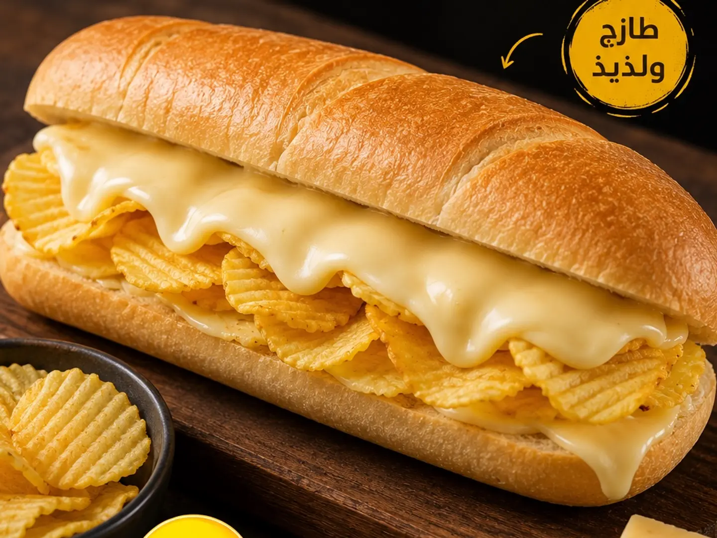 Sandwich Cheese With Chips