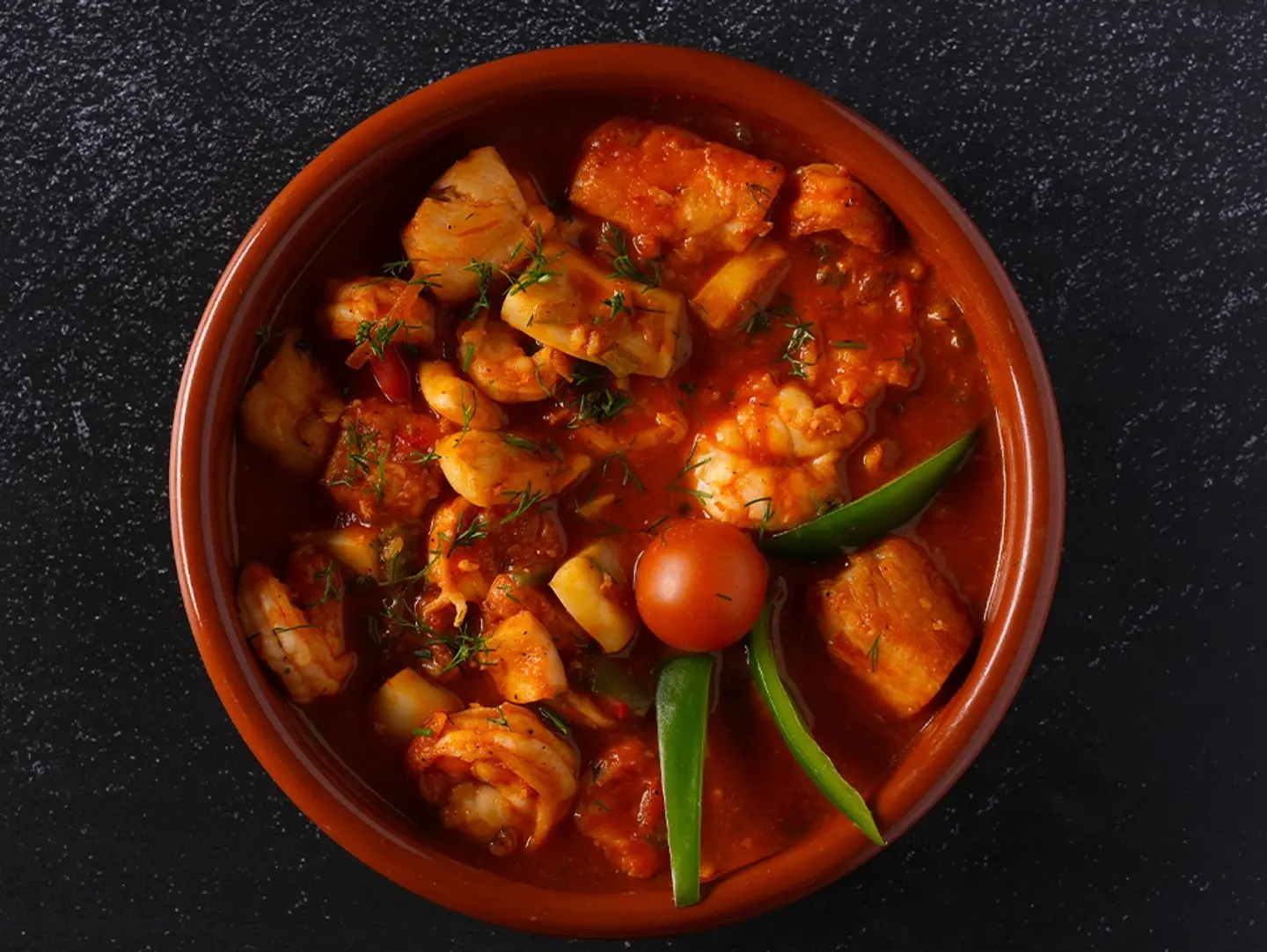 Al Markabi Seafood Tagine Tomato Sauce