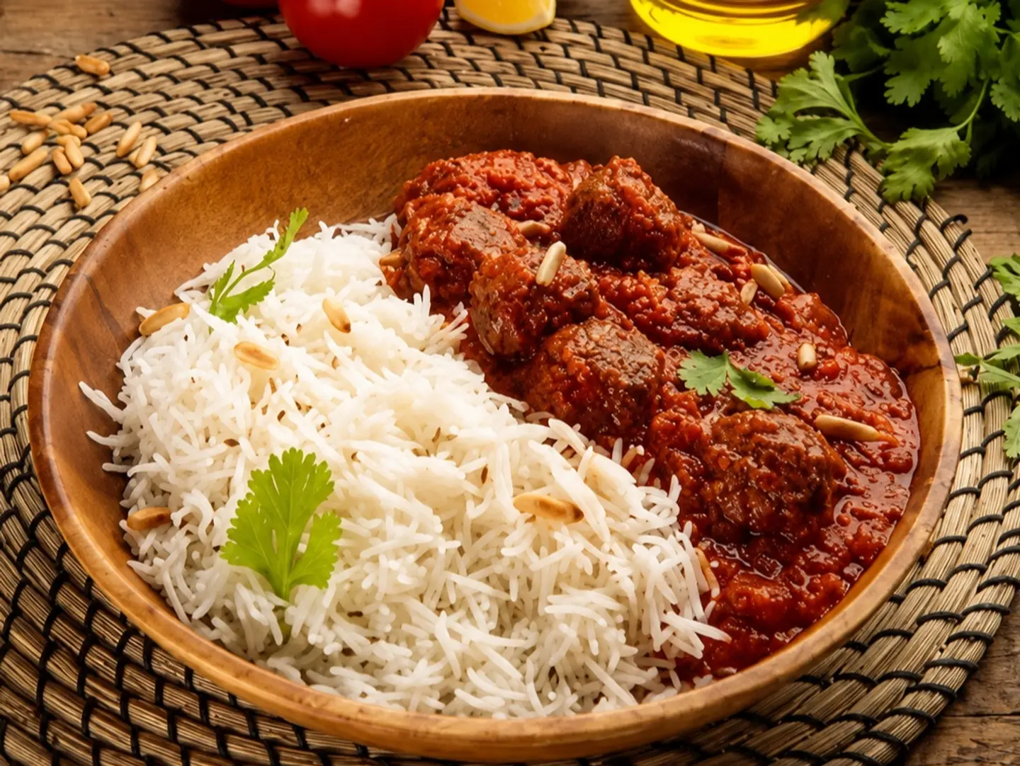 Dawood Basha Meatballs In Tomato Sauce