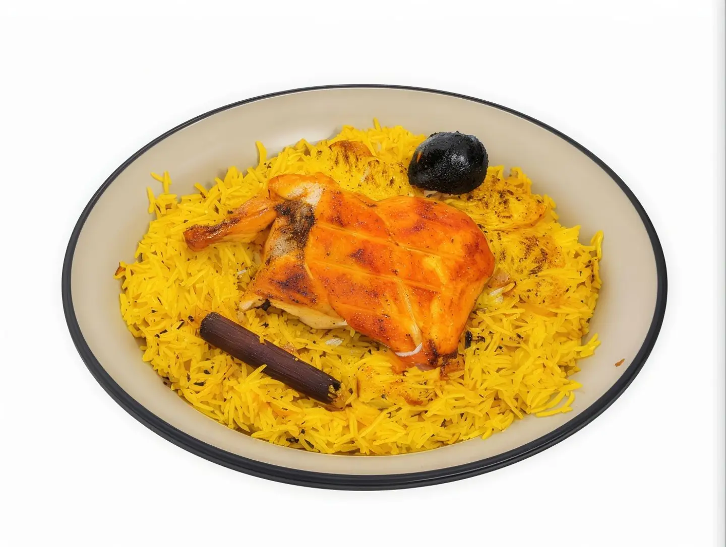 Charcoal Grilled Chicken With Rice