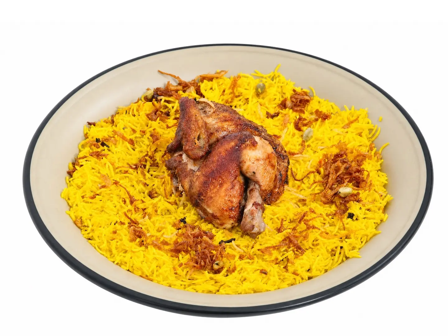 Half Rotisserie Chicken With Rice