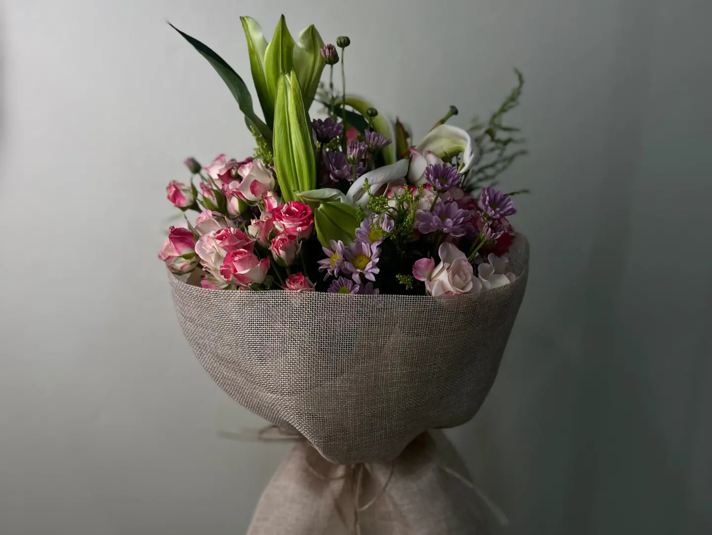 Pink Flowers Bouquet