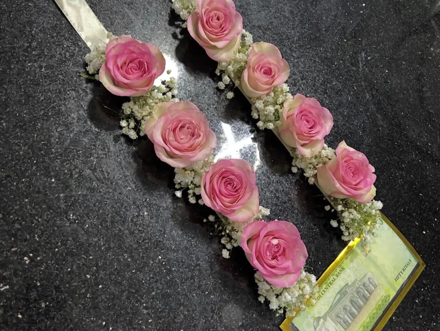 The Rose Necklace Was Tied To Its Ribbon With The Envelope