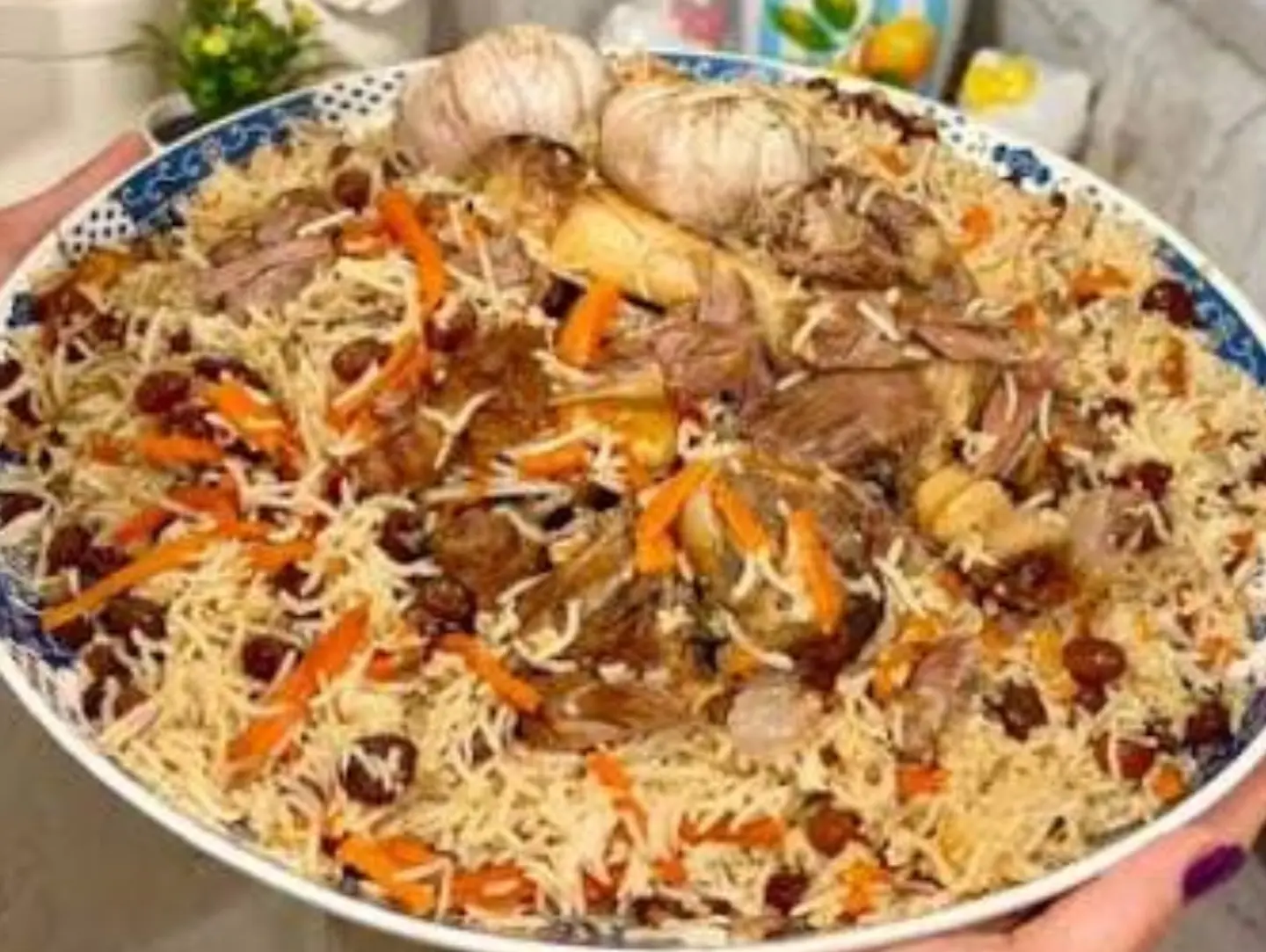 أرز كابلي بلاو لحم باكستاني - نص نفر
